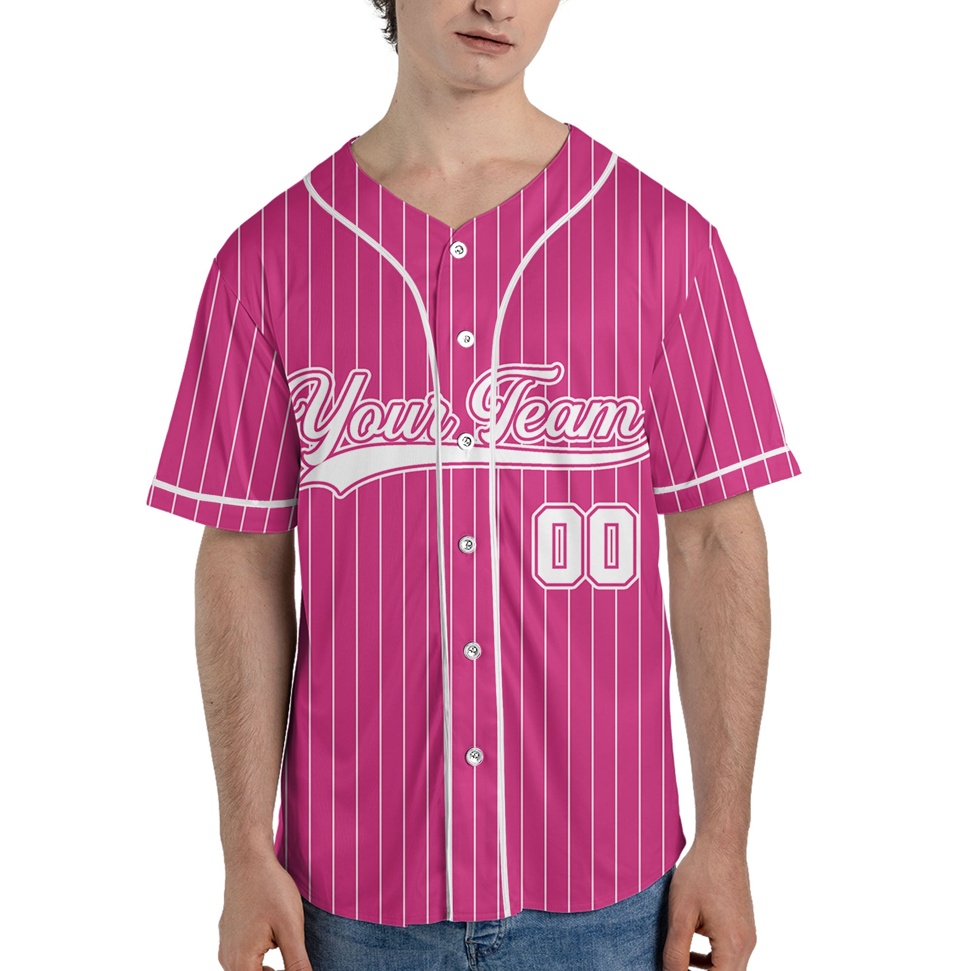 Personalized-Team-Name-And-Number-Collection-Pink-Striped-White