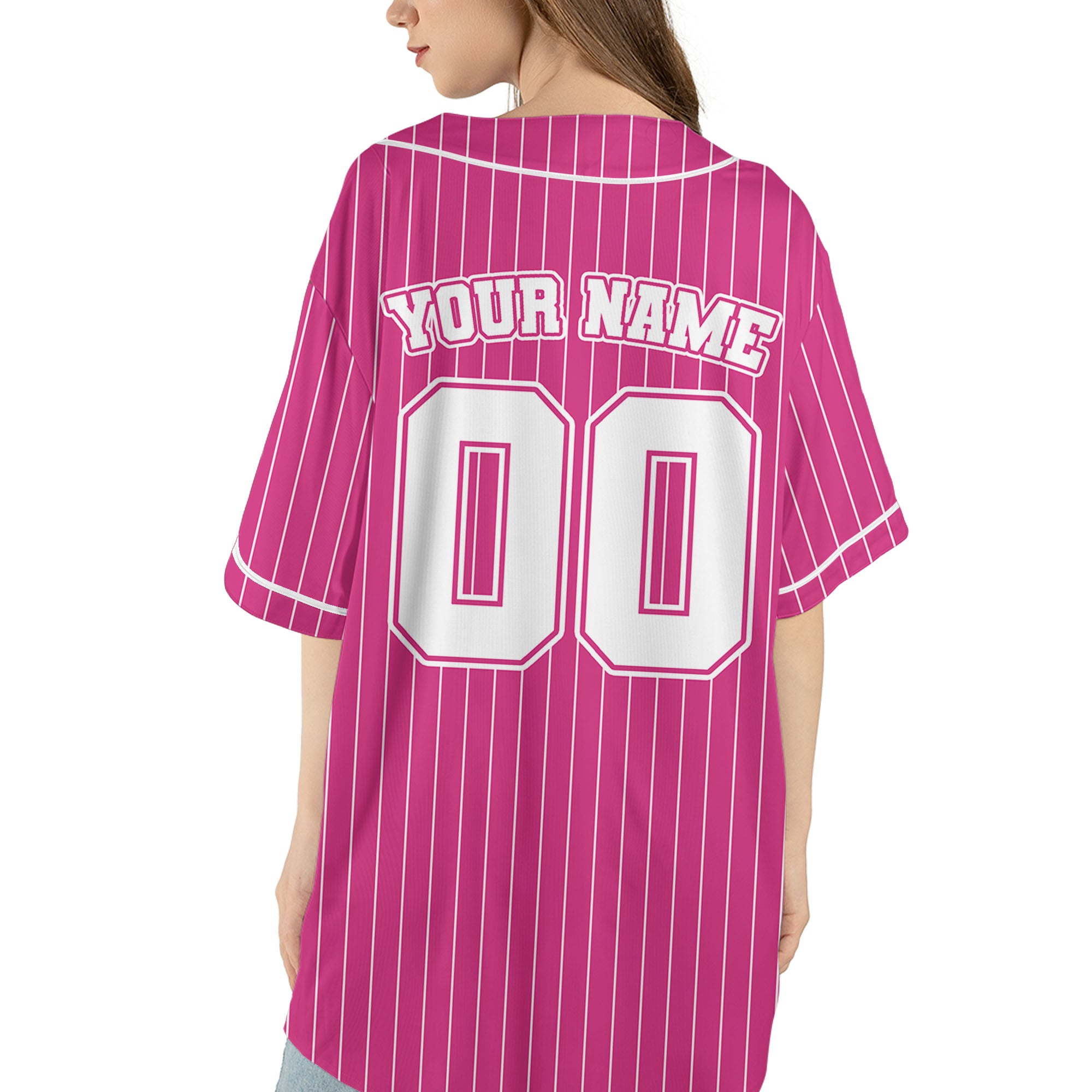 Personalized-Team-Name-And-Number-Collection-Pink-Striped-White