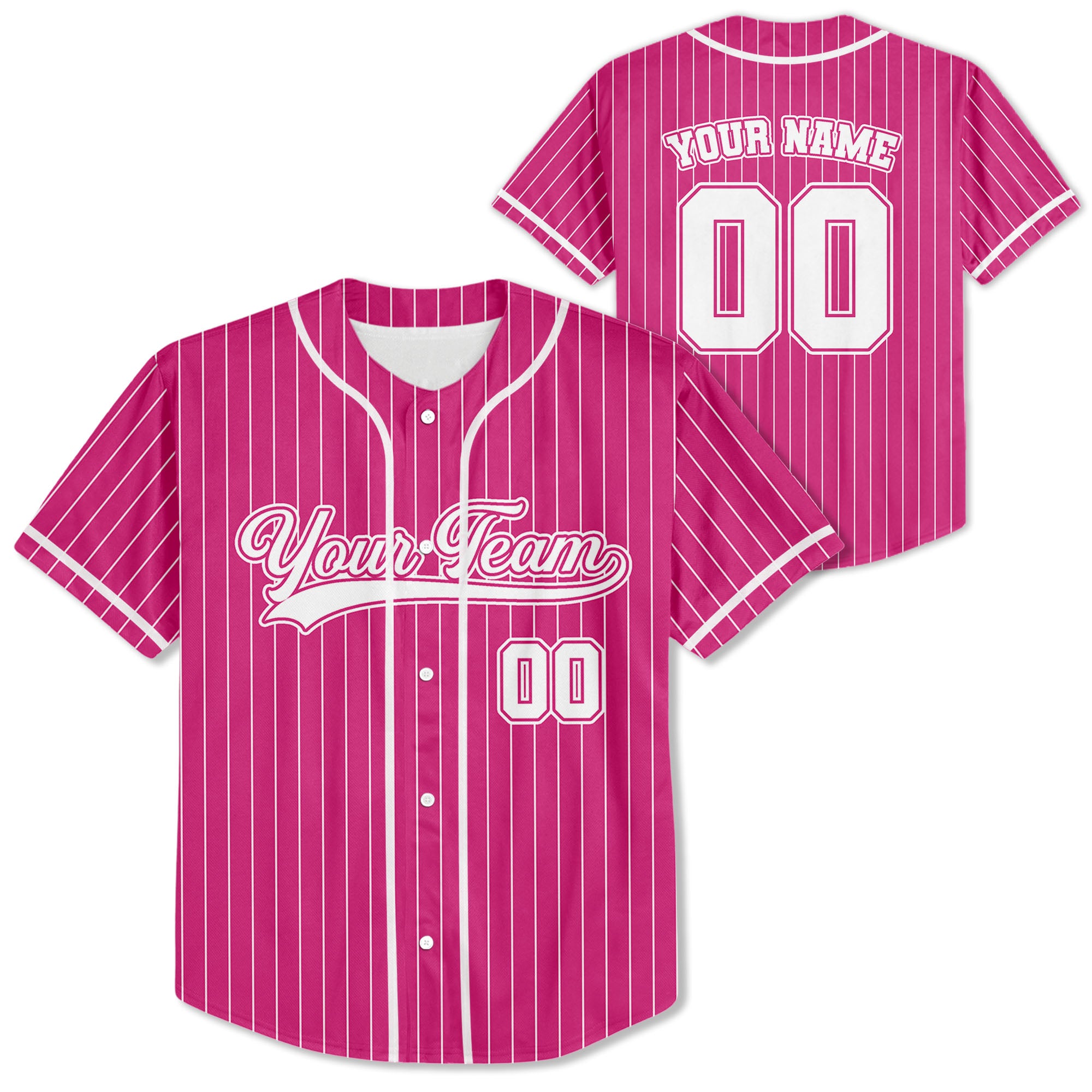 Personalized-Team-Name-And-Number-Collection-Pink-Striped-White