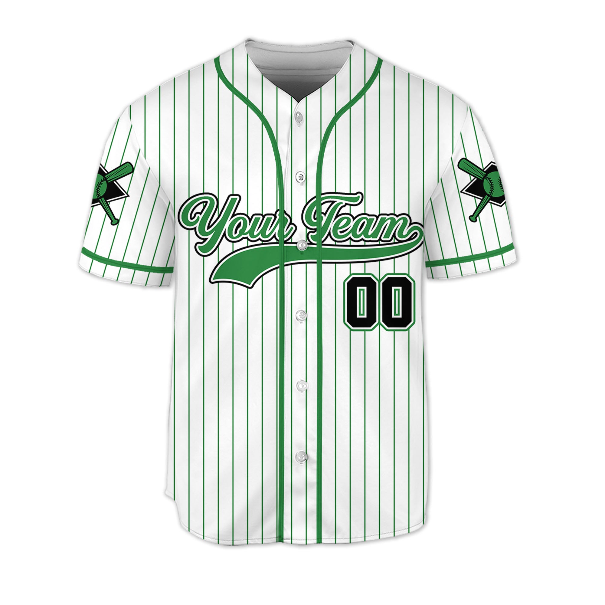 Personalized-Team-Name-And-Number-Collection-Striped-Green