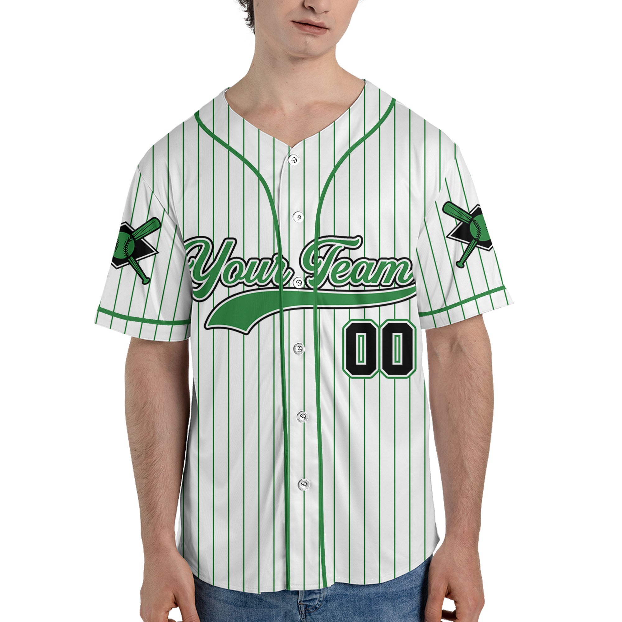 Personalized-Team-Name-And-Number-Collection-Striped-Green