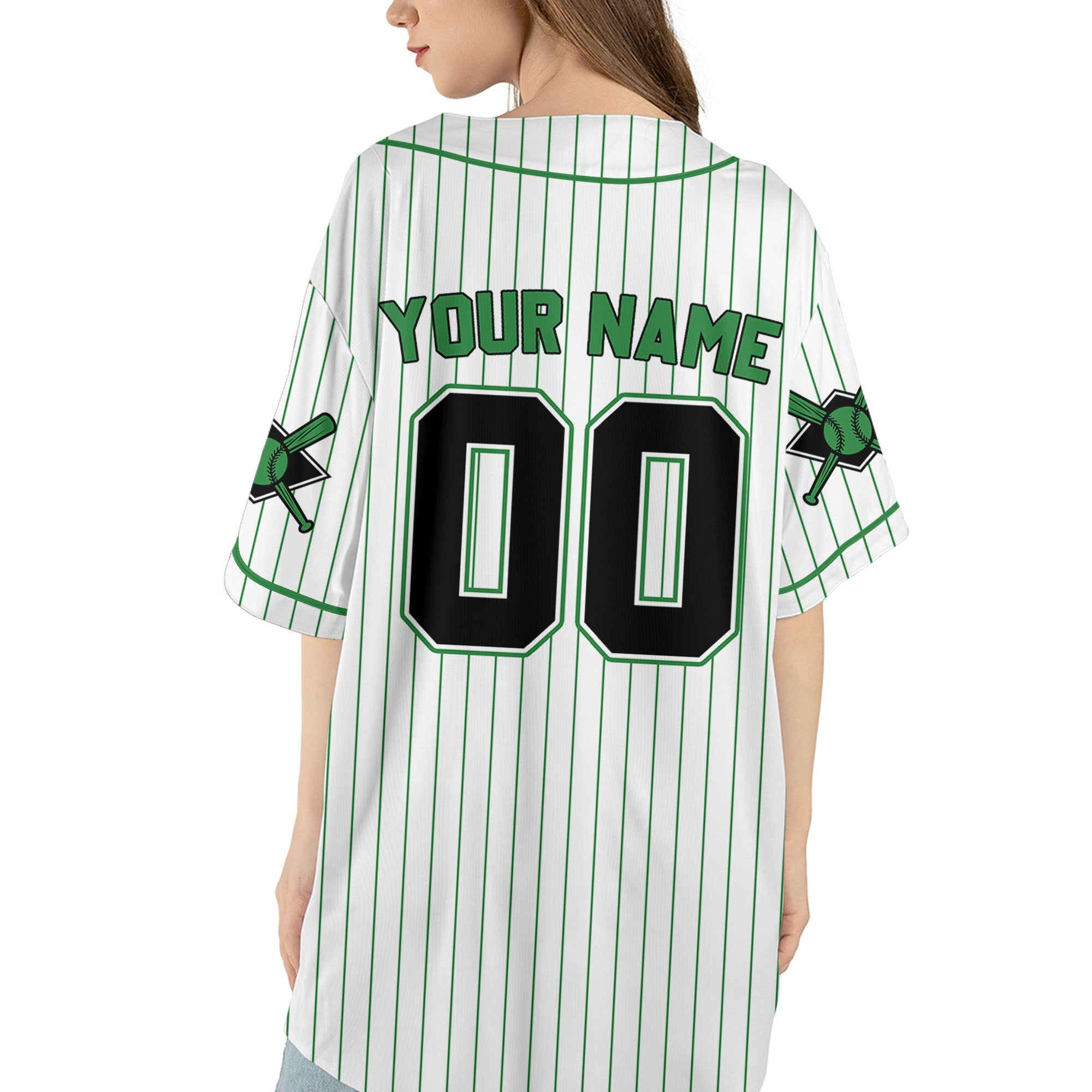 Personalized-Team-Name-And-Number-Collection-Striped-Green