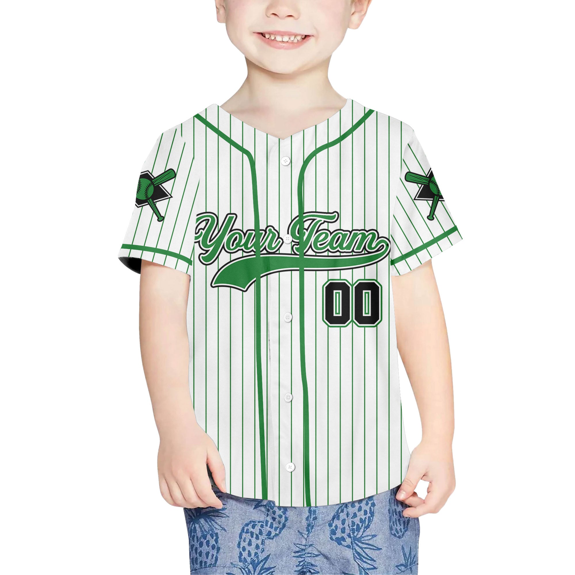 Personalized-Team-Name-And-Number-Collection-Striped-Green