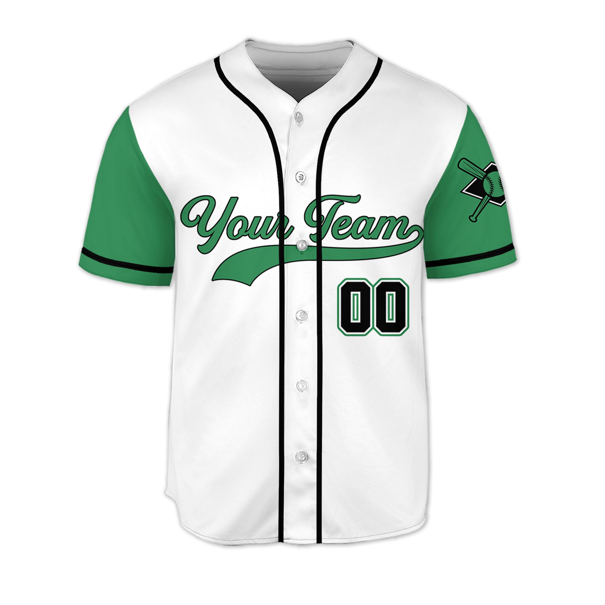 Personalized-Team-Name-And-Number-Collection-White-Green-Sleeve