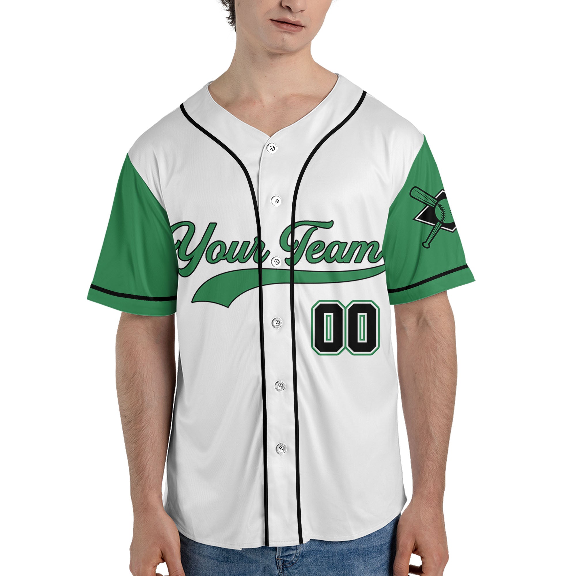 Personalized-Team-Name-And-Number-Collection-White-Green-Sleeve