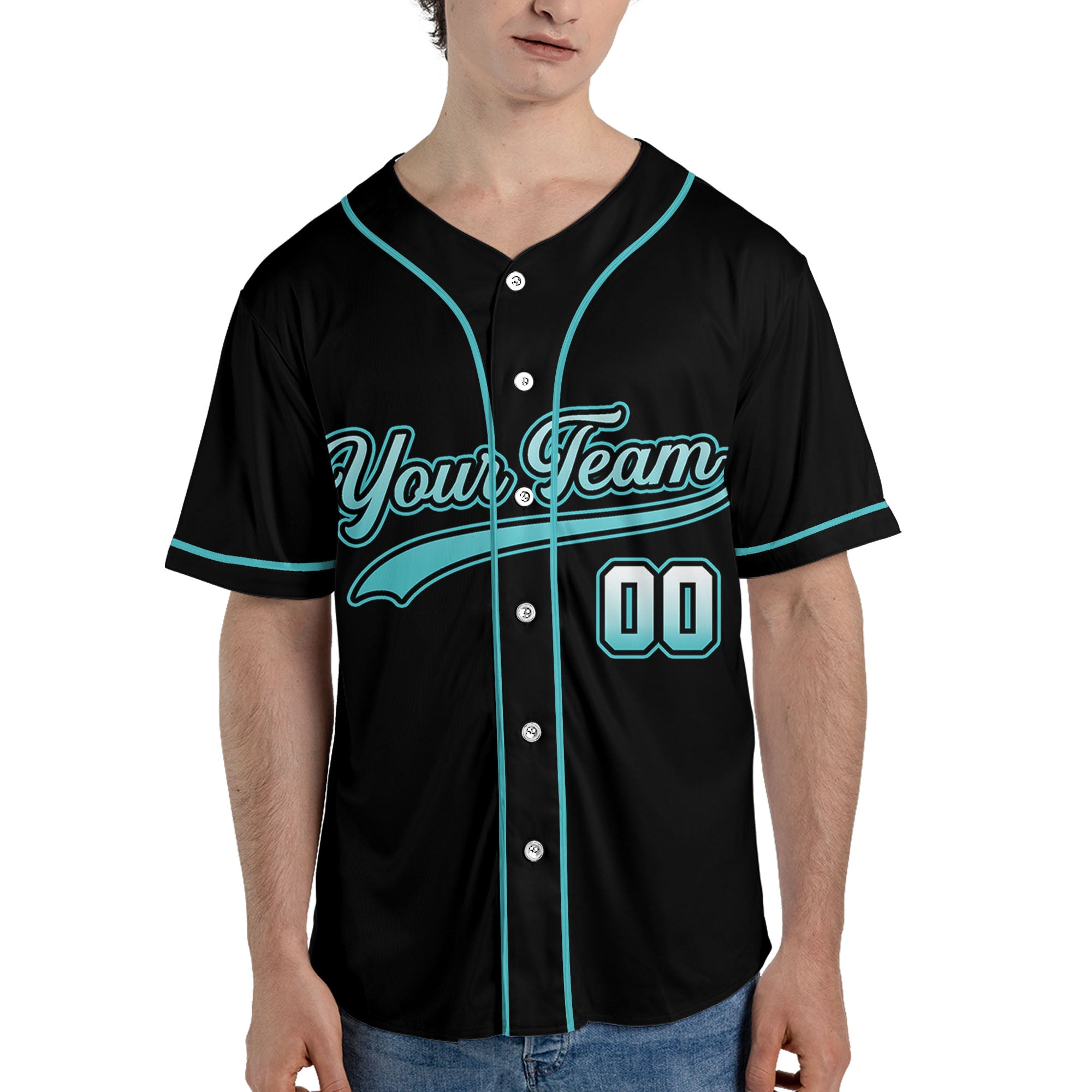 Personalized-Team-Name-And-Number-Custom-Collection-Gradient-Jade-Green
