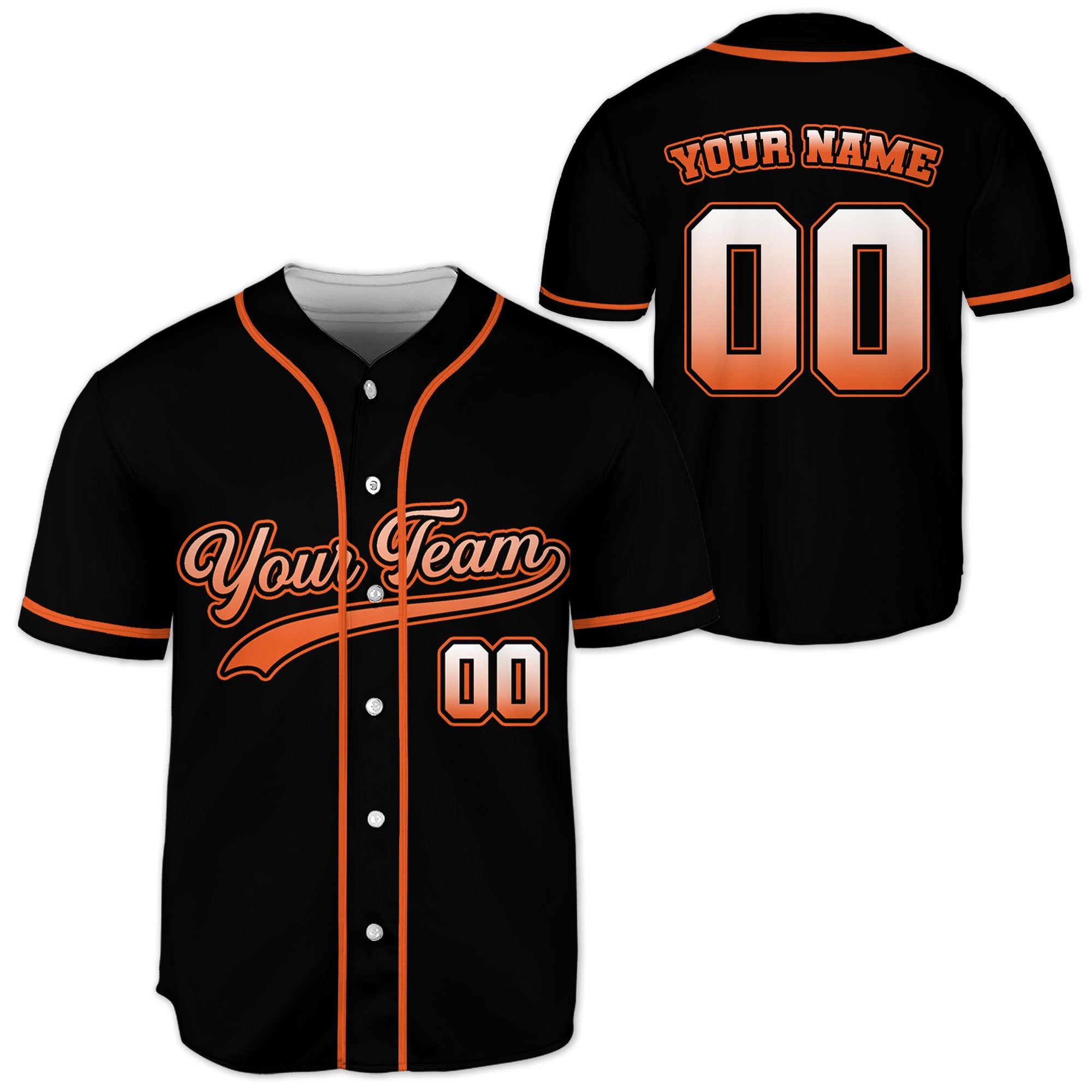Personalized-Team-Name-And-Number-Custom-Collection-Gradient-Orange