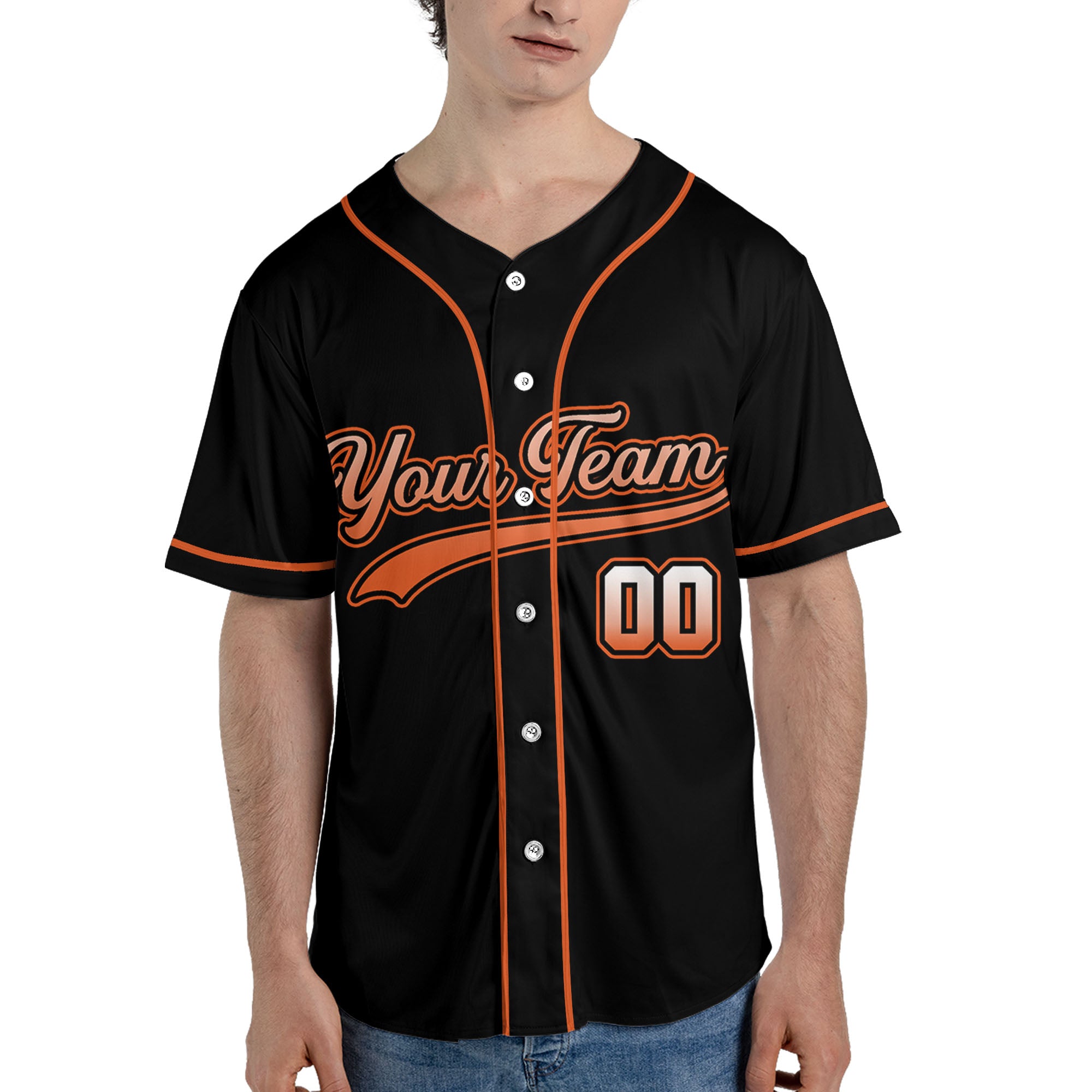 Personalized-Team-Name-And-Number-Custom-Collection-Gradient-Orange