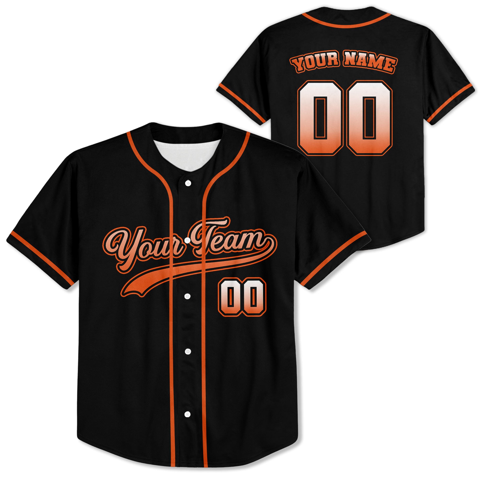 Personalized-Team-Name-And-Number-Custom-Collection-Gradient-Orange
