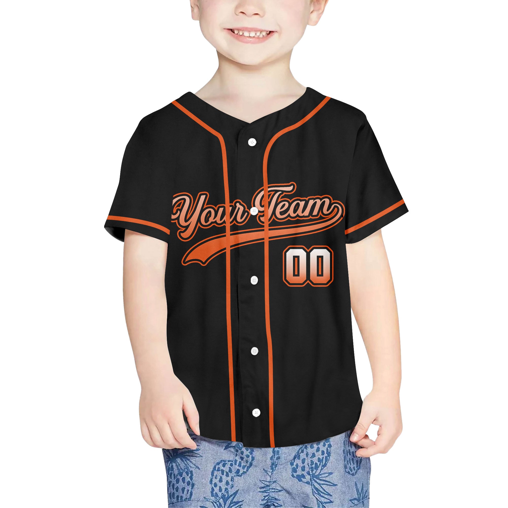 Personalized-Team-Name-And-Number-Custom-Collection-Gradient-Orange