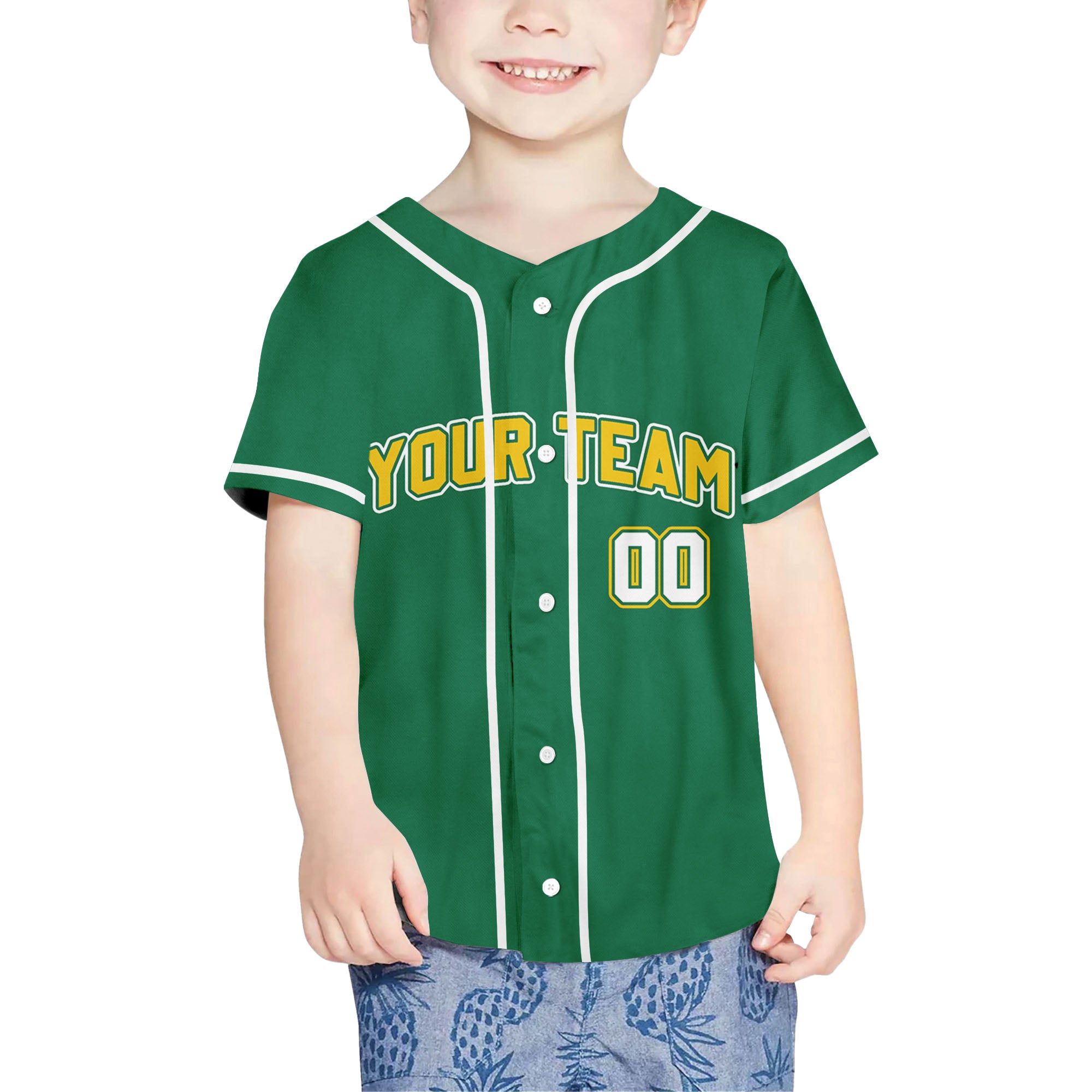 Personalized-Team-Name-And-Number-So-Cool-Collection-Green-Yellow