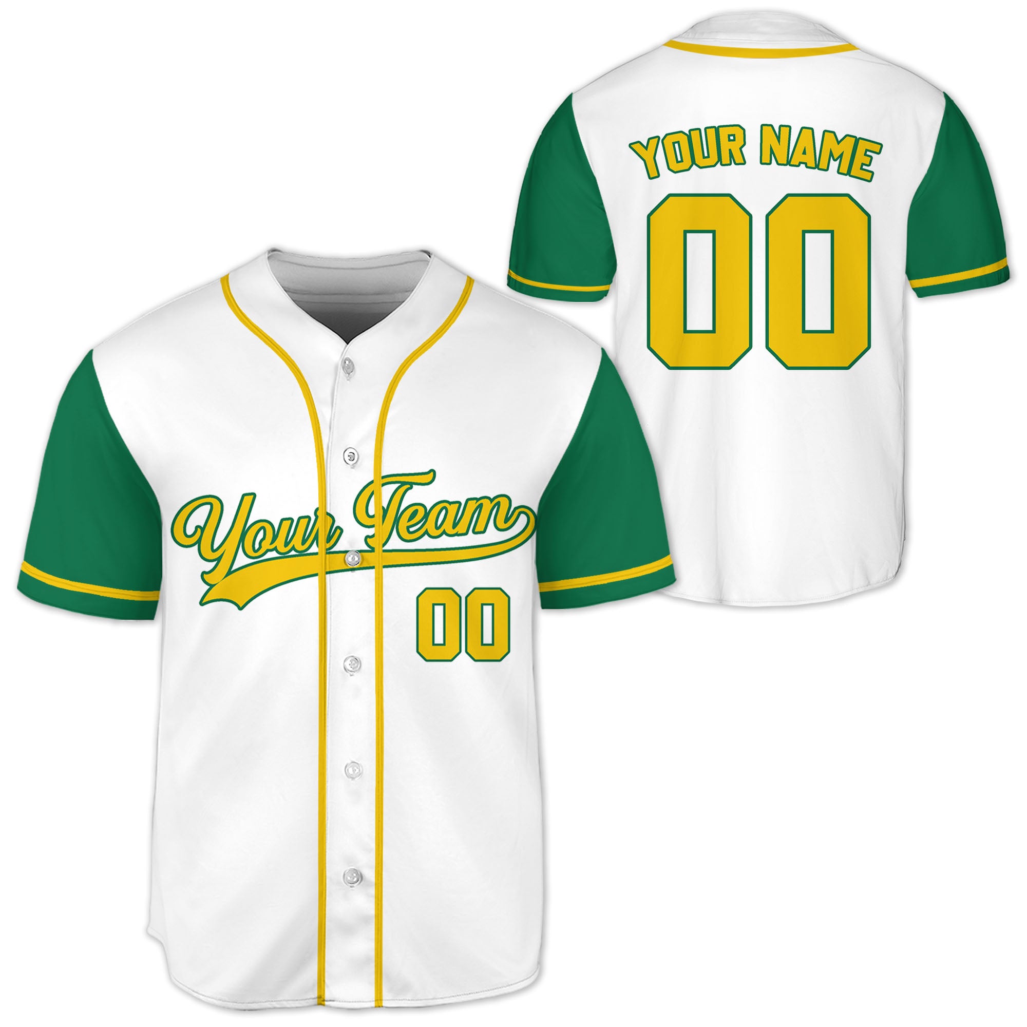 Personalized-Team-Name-And-Number-So-Cool-Collection-White-Green-Sleeve