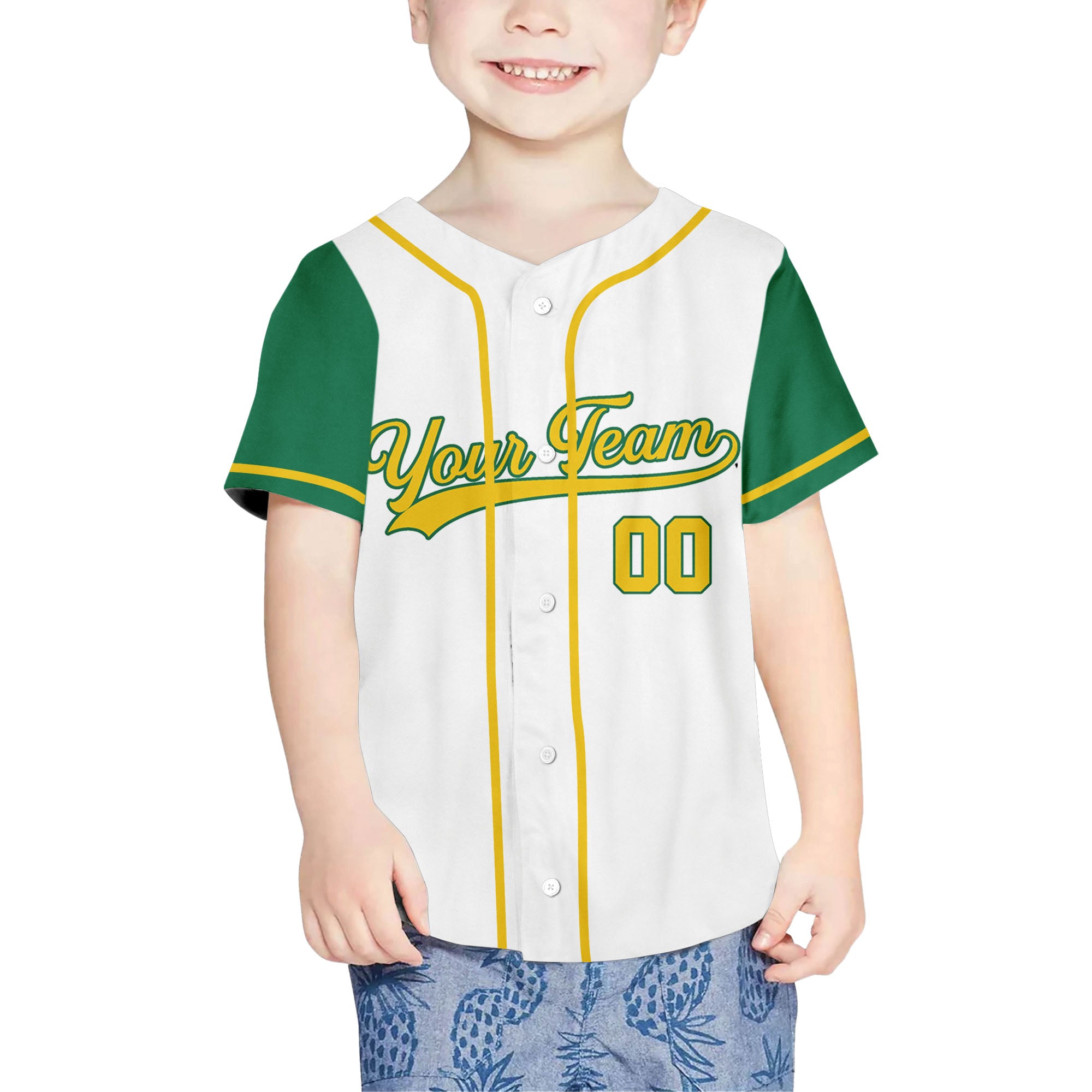 Personalized-Team-Name-And-Number-So-Cool-Collection-White-Green-Sleeve