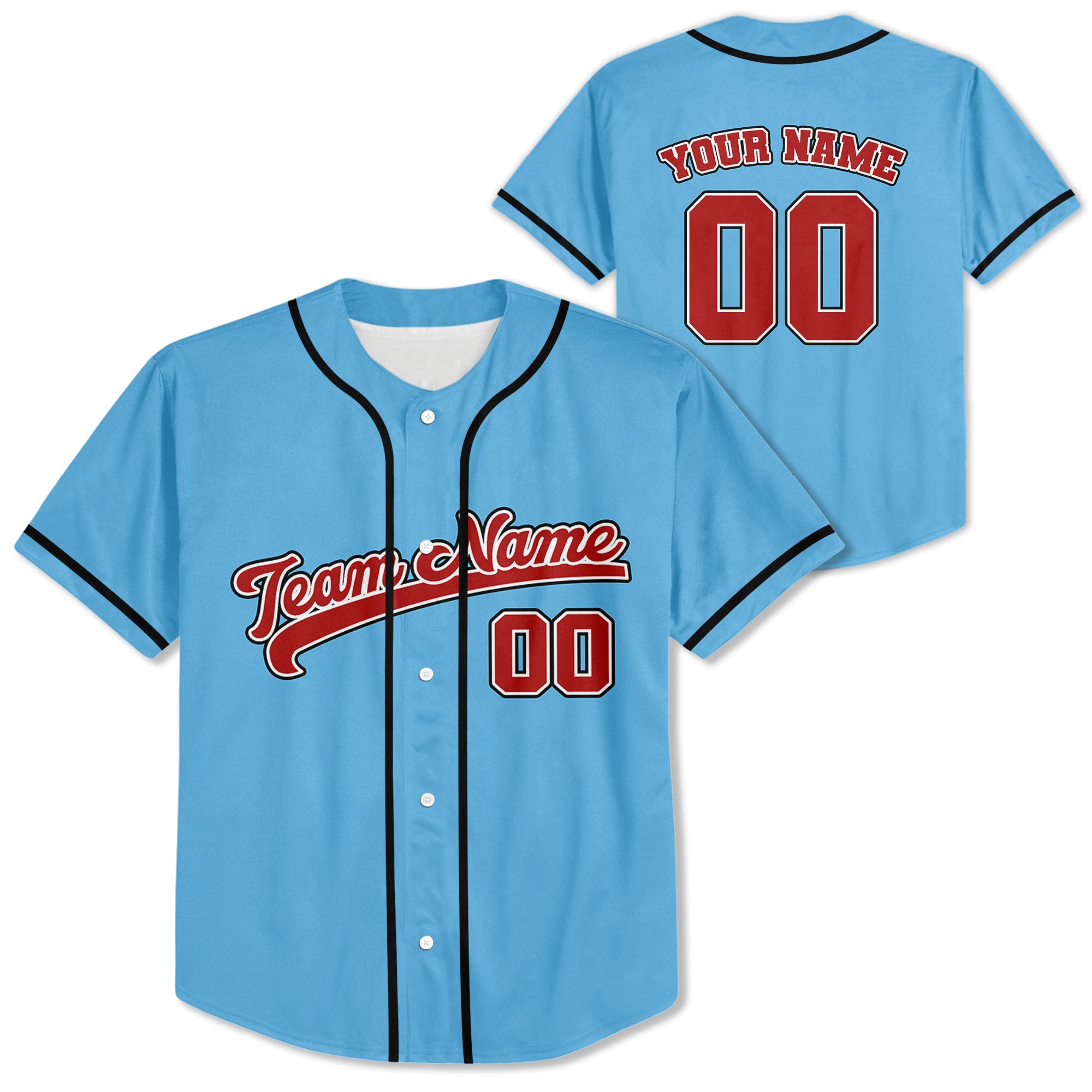 Personalized-Team-Name-Awesome-Custom-Collection-Blue-Color