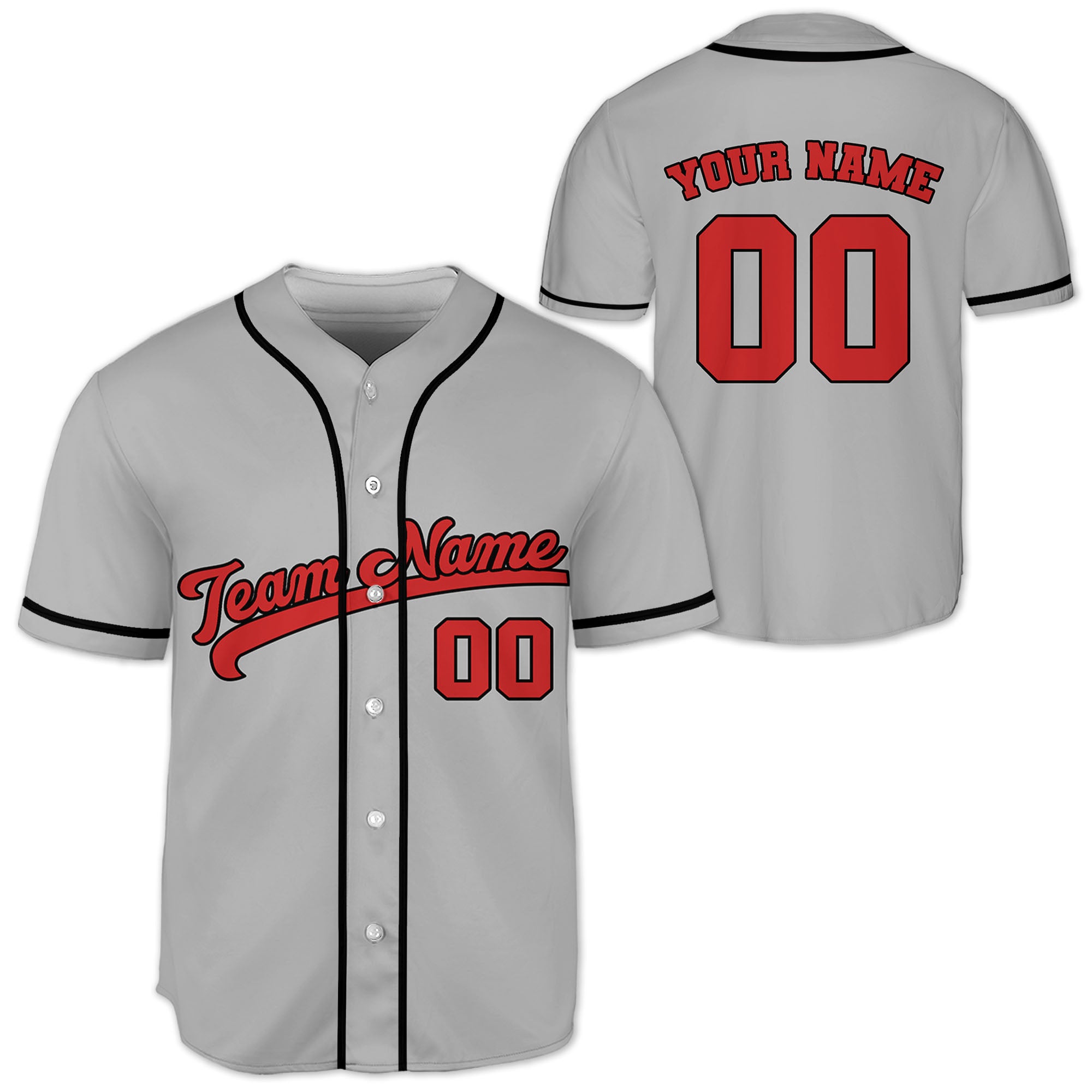 Personalized-Team-Name-Awesome-Custom-Collection-Gray-Color