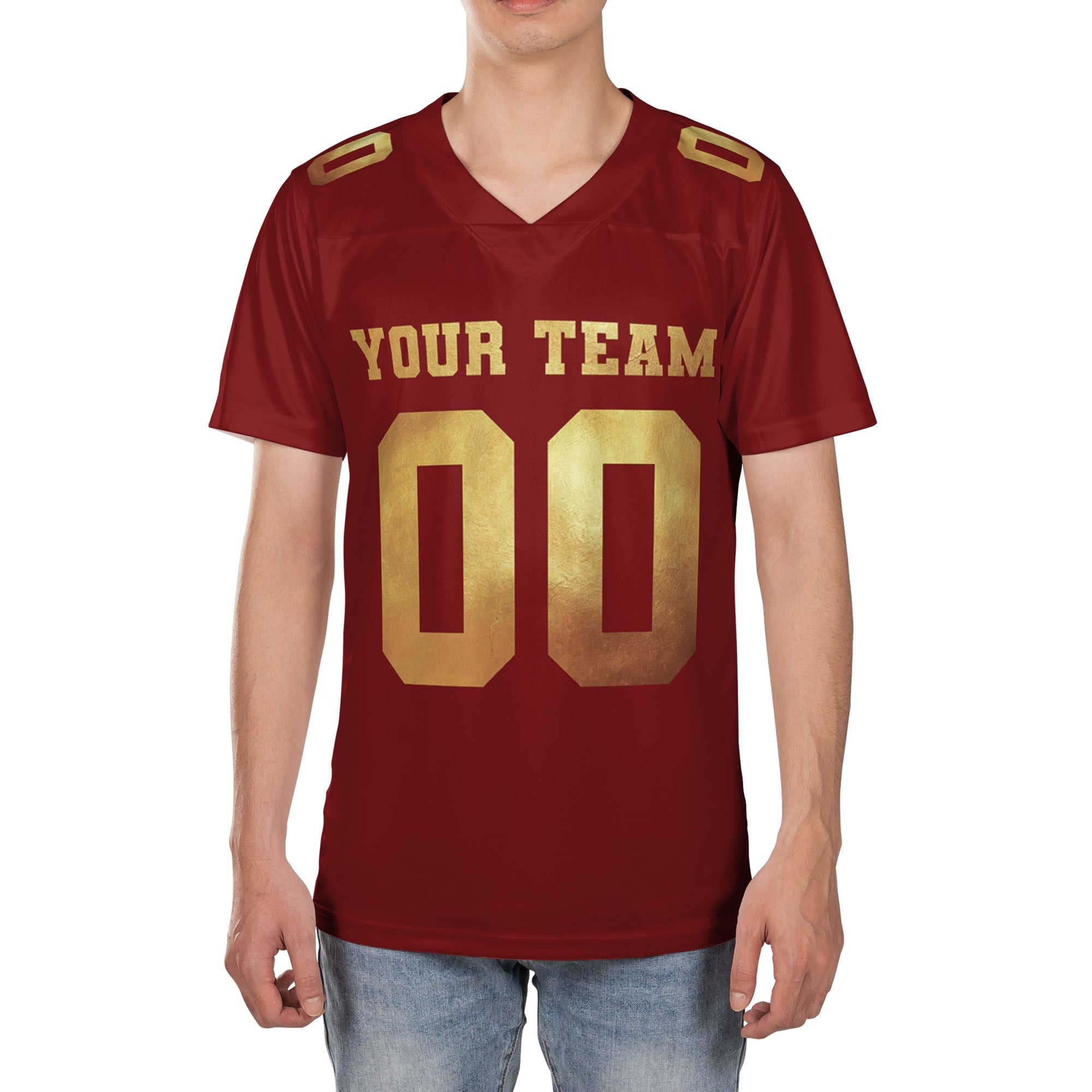 Personalized-Team-Name-Awesome-Dark-Red-Gold
