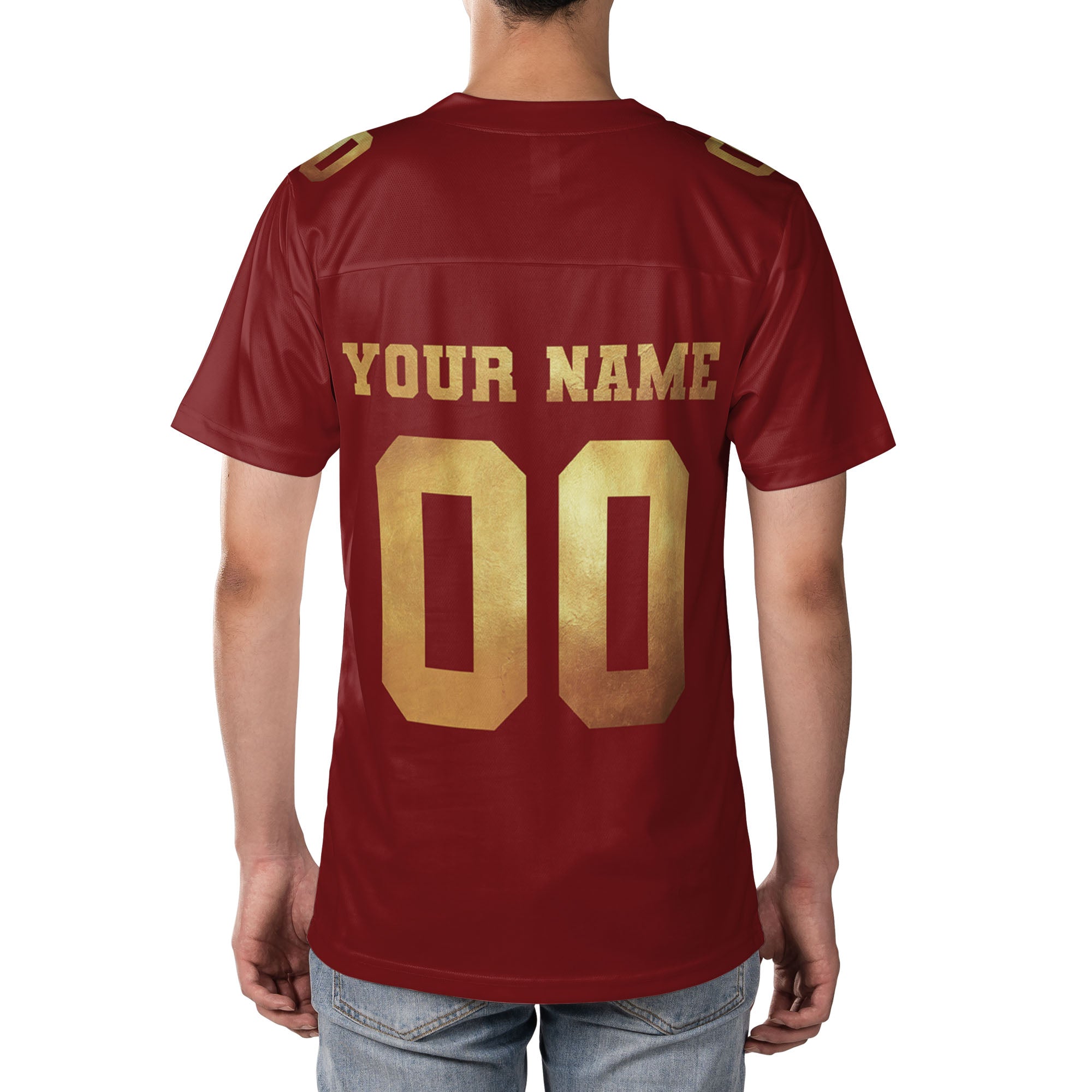 Personalized-Team-Name-Awesome-Dark-Red-Gold