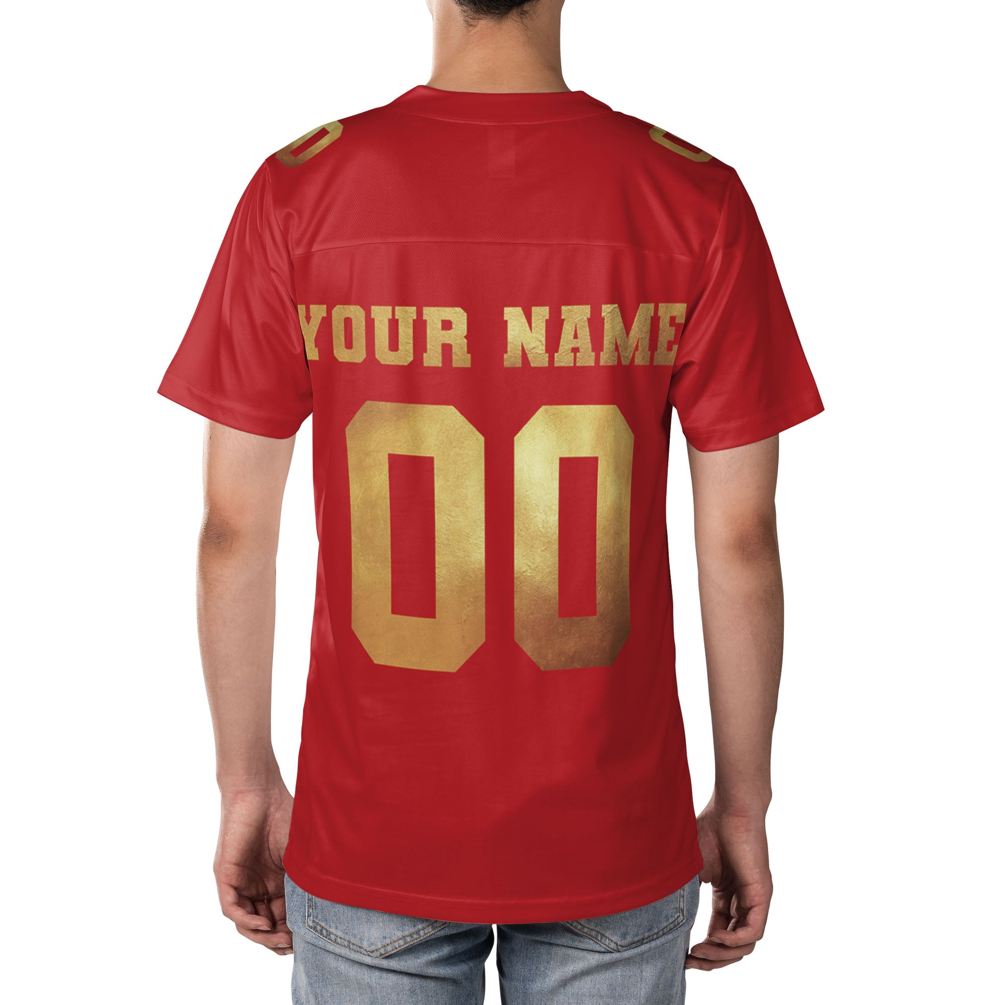 Personalized-Team-Name-Awesome-Red-Gold