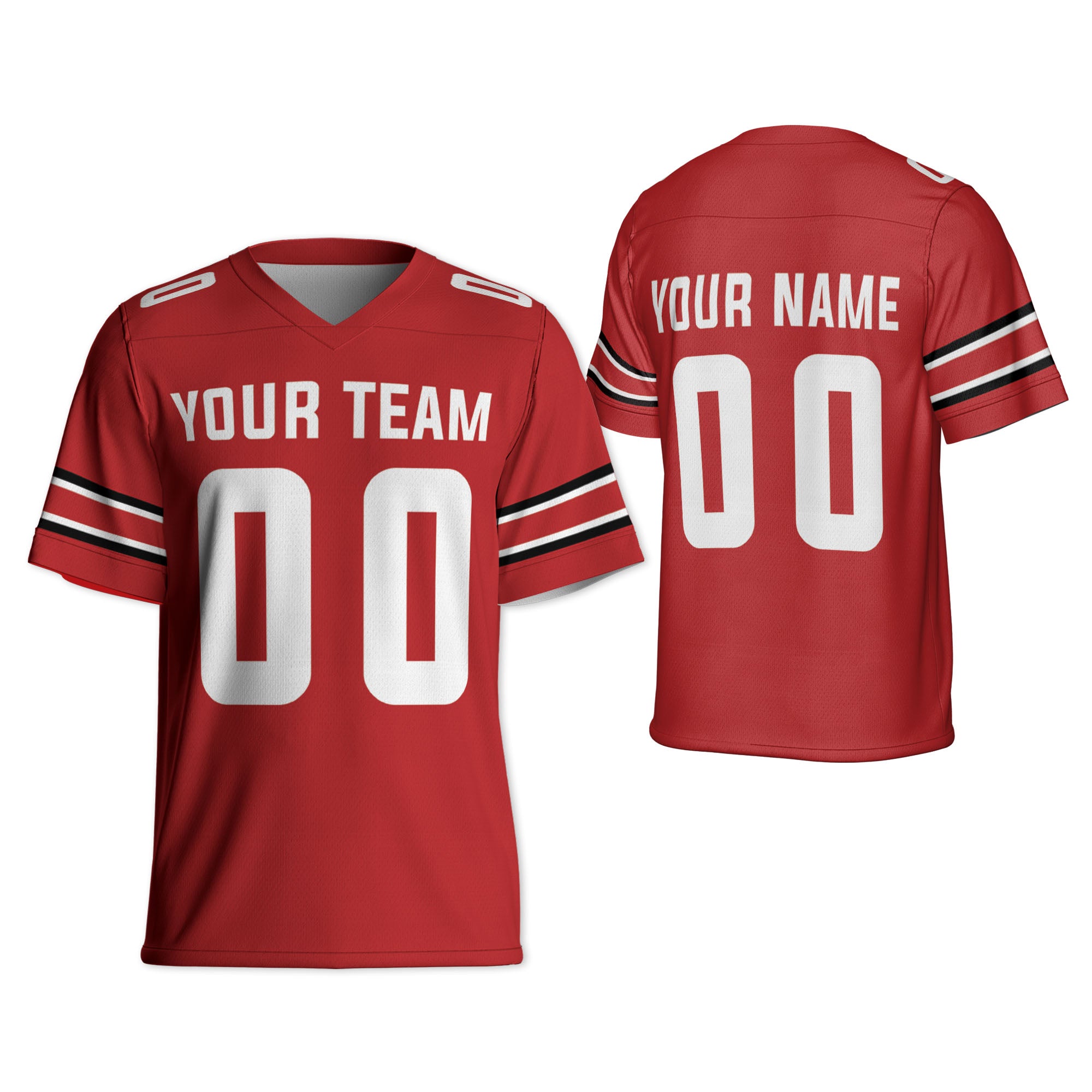 Personalized-Team-Name-Cool-Style-Red