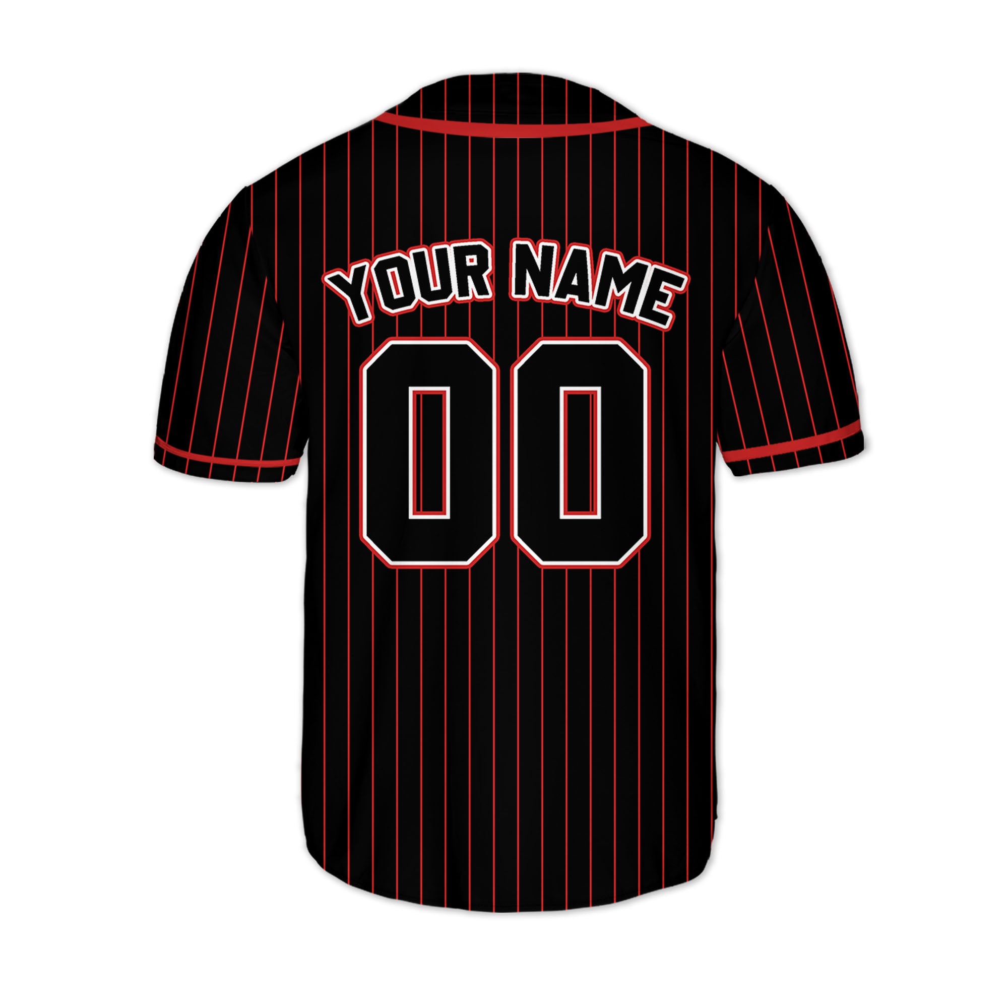 Personalized-Team-Name-Custom-Collection-Awesome-Black-Red-Striped