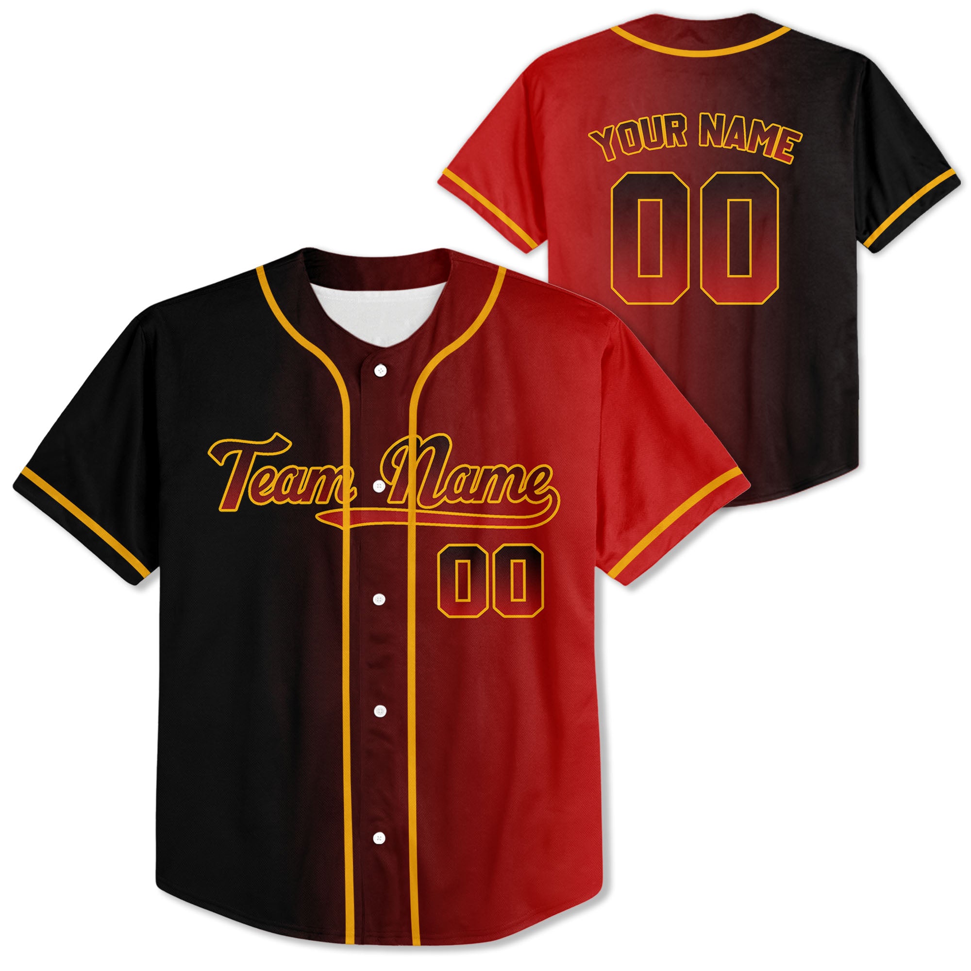 Personalized-Team-Name-Custom-Collection-Awesome-Gradient-Black-Red