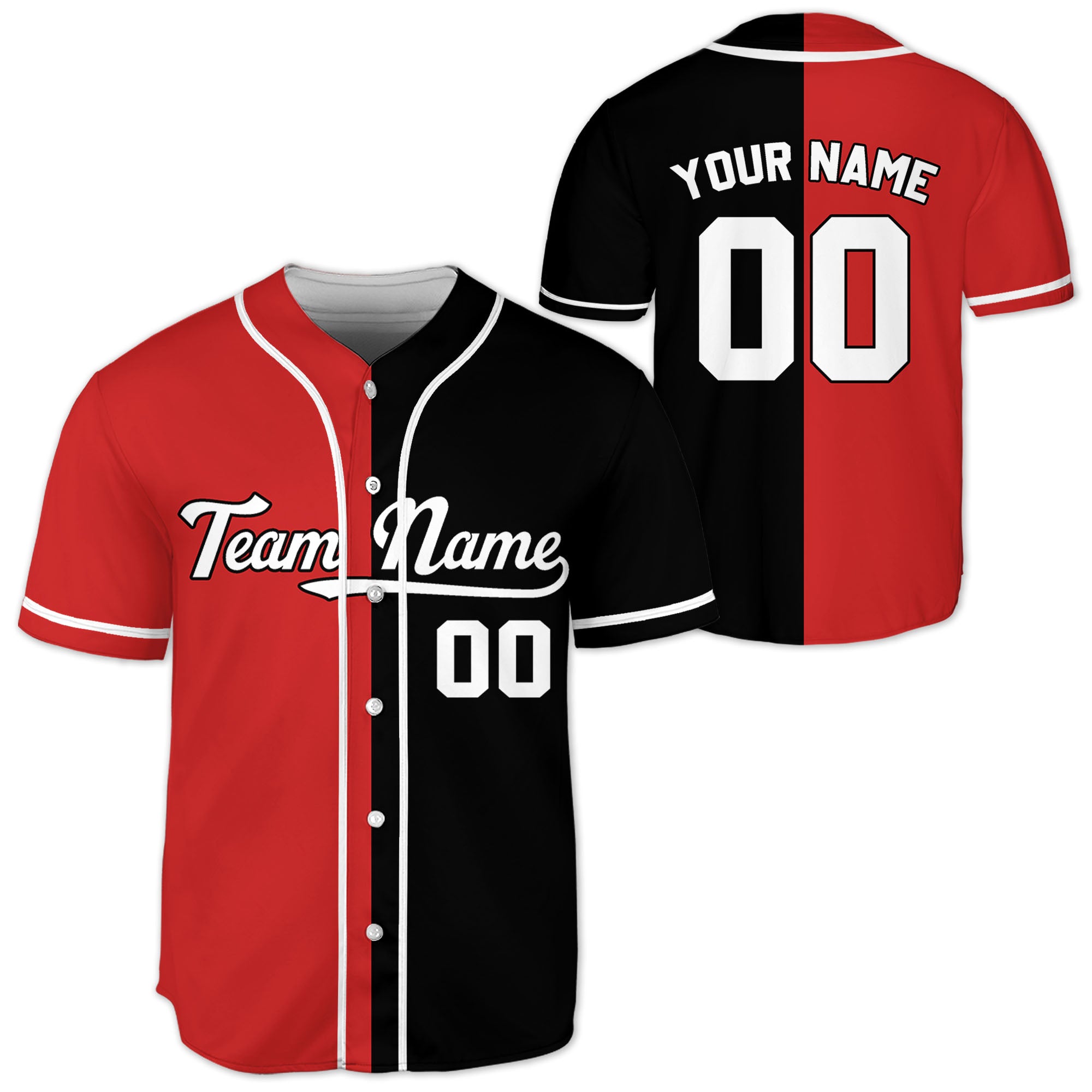 Personalized-Team-Name-Custom-Collection-Awesome-Red-Black