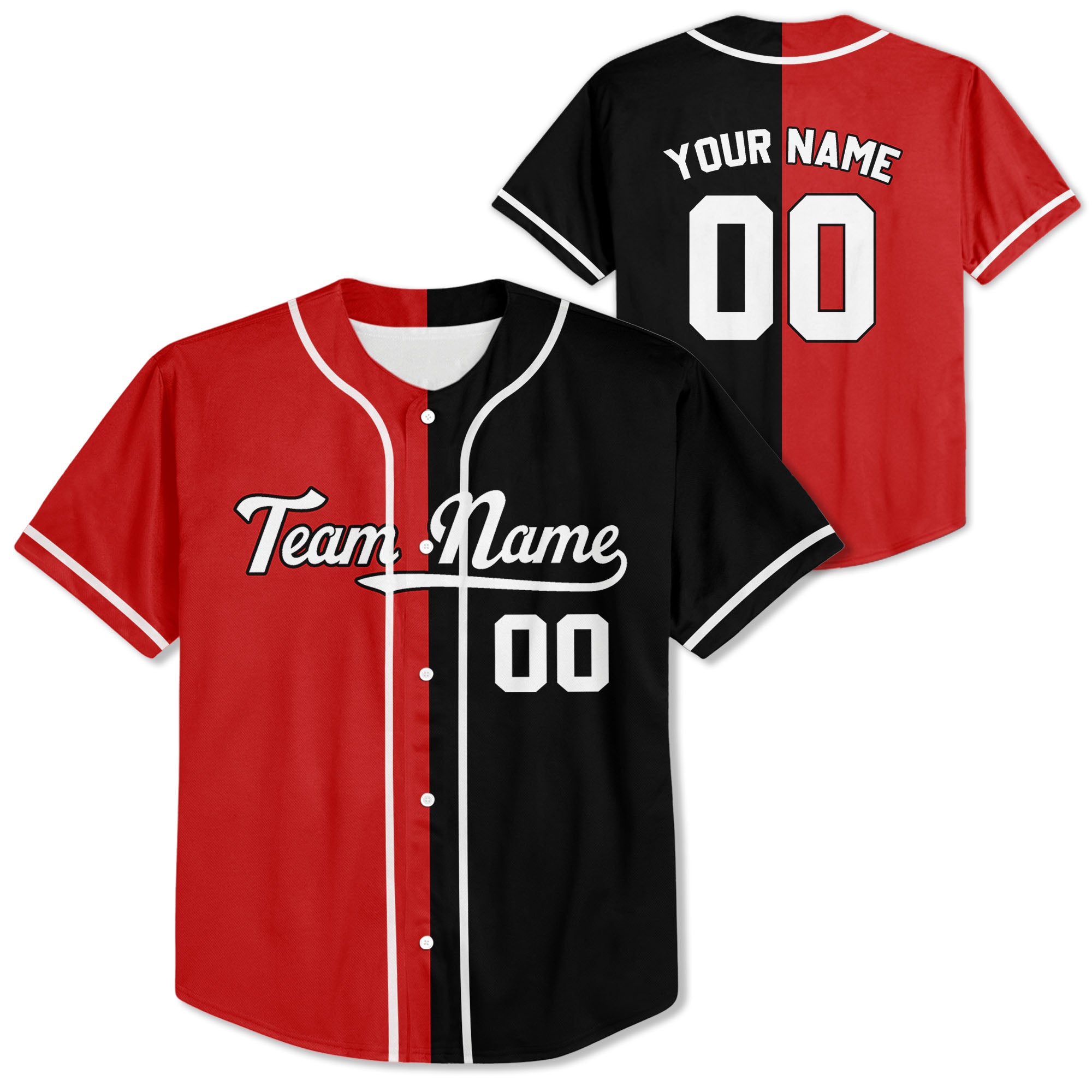 Personalized-Team-Name-Custom-Collection-Awesome-Red-Black