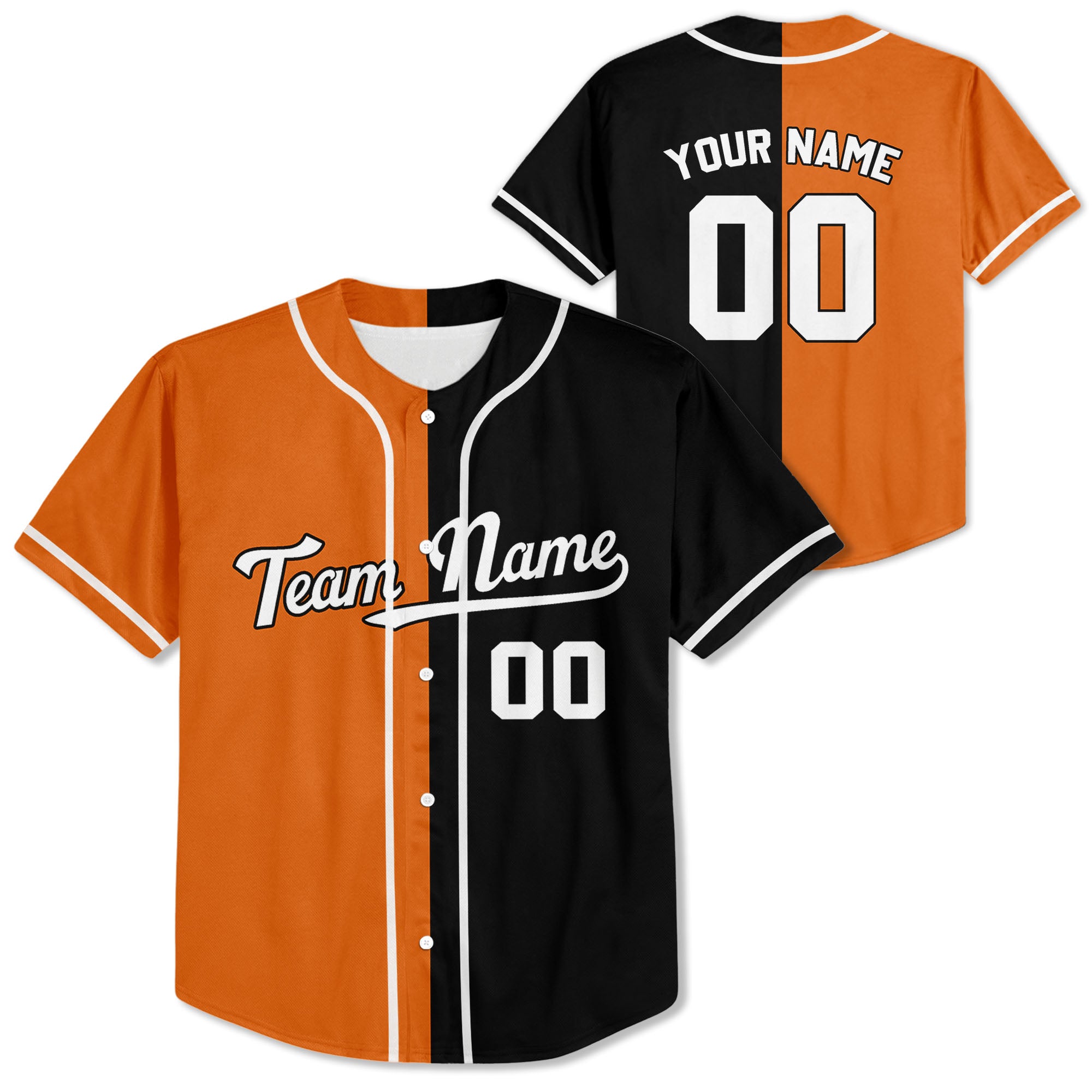 Personalized-Team-Name-Custom-Collection-Colorful-Black-Orange