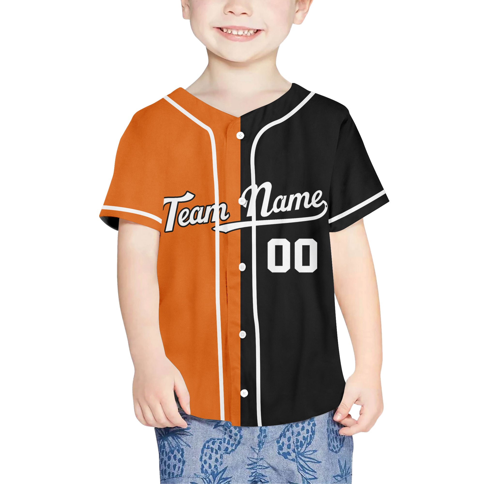 Personalized-Team-Name-Custom-Collection-Colorful-Black-Orange