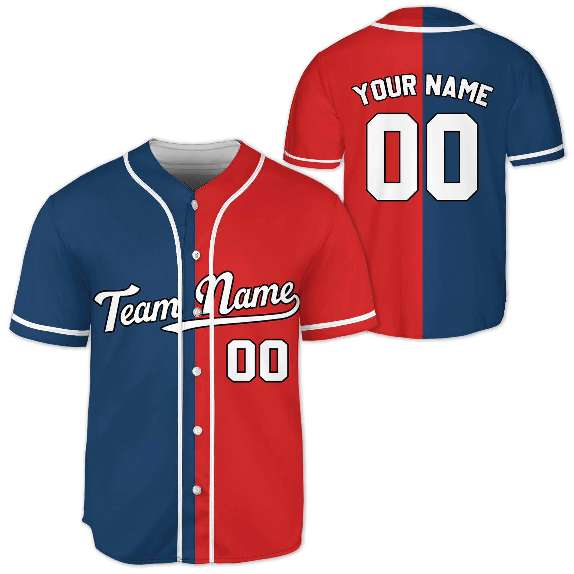 Personalized-Team-Name-Custom-Collection-Colorful-Red-Blue