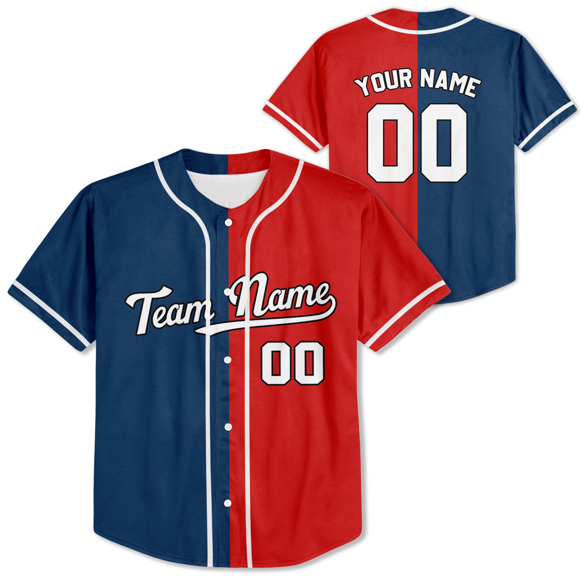 Personalized-Team-Name-Custom-Collection-Colorful-Red-Blue