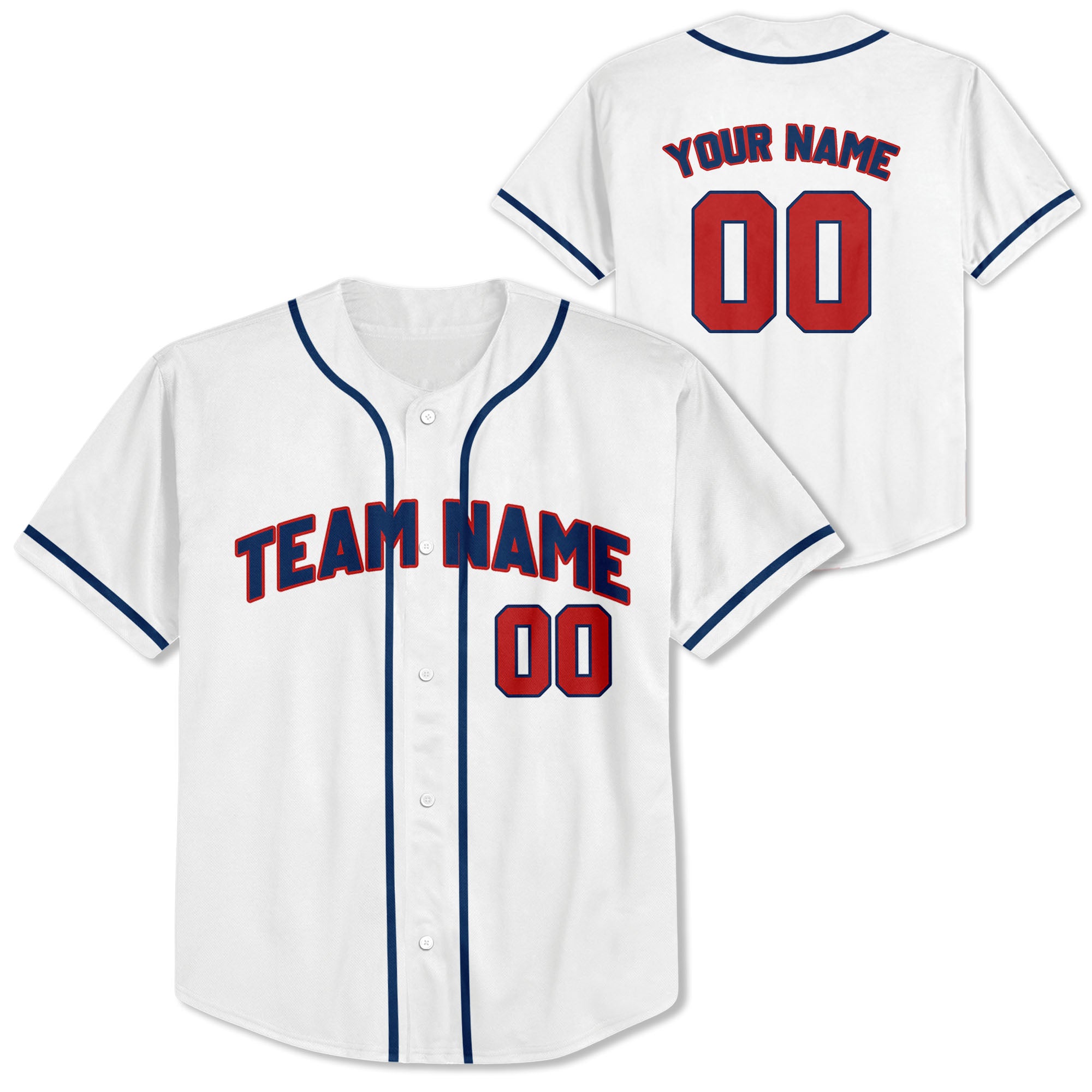 Personalized-Team-Name-Custom-Collection-White