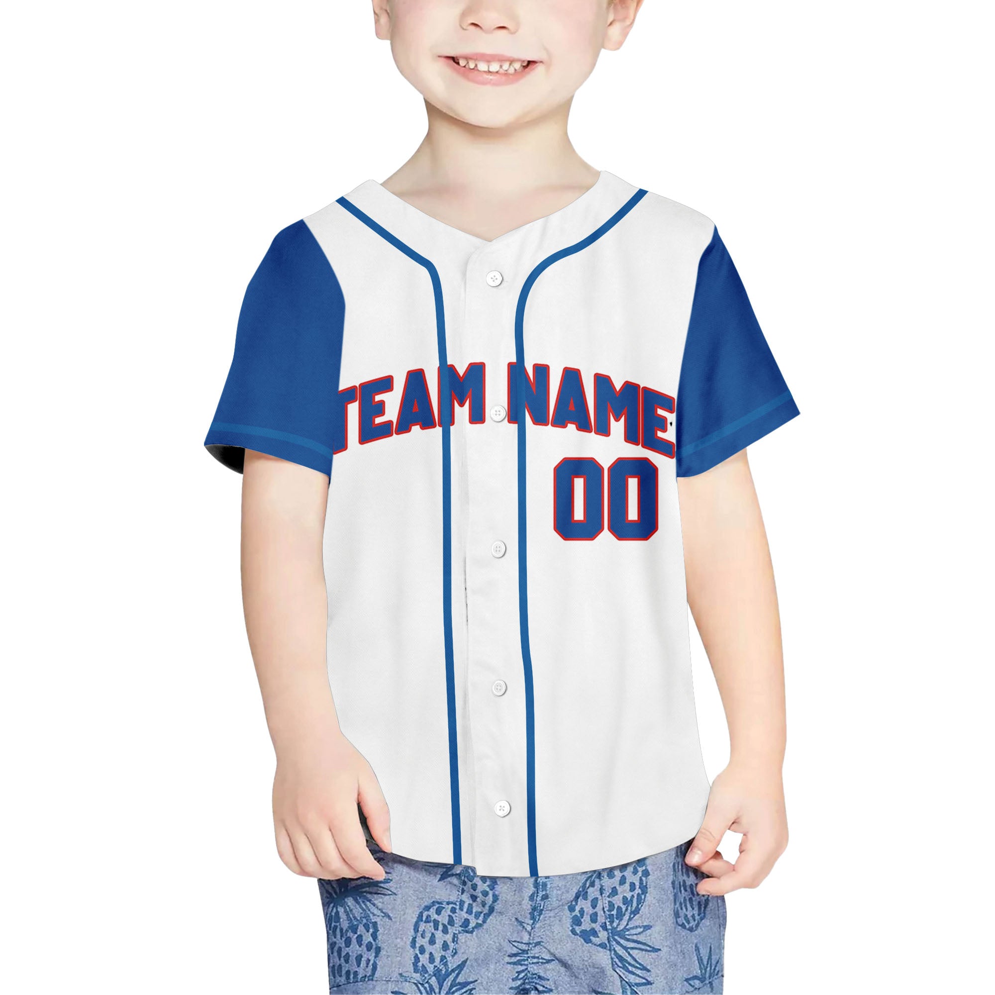 Personalized-Team-Name-Custom-Collection-White-Blue-Sleeve