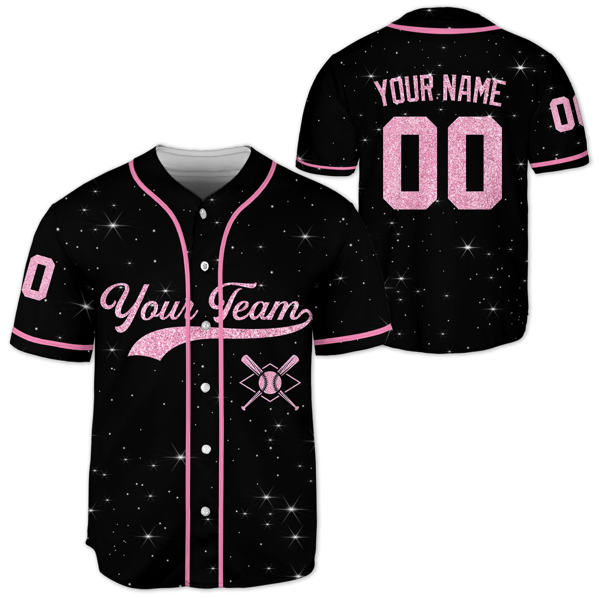 Personalized-Team-Name-Number-Custom-Collection-Pink