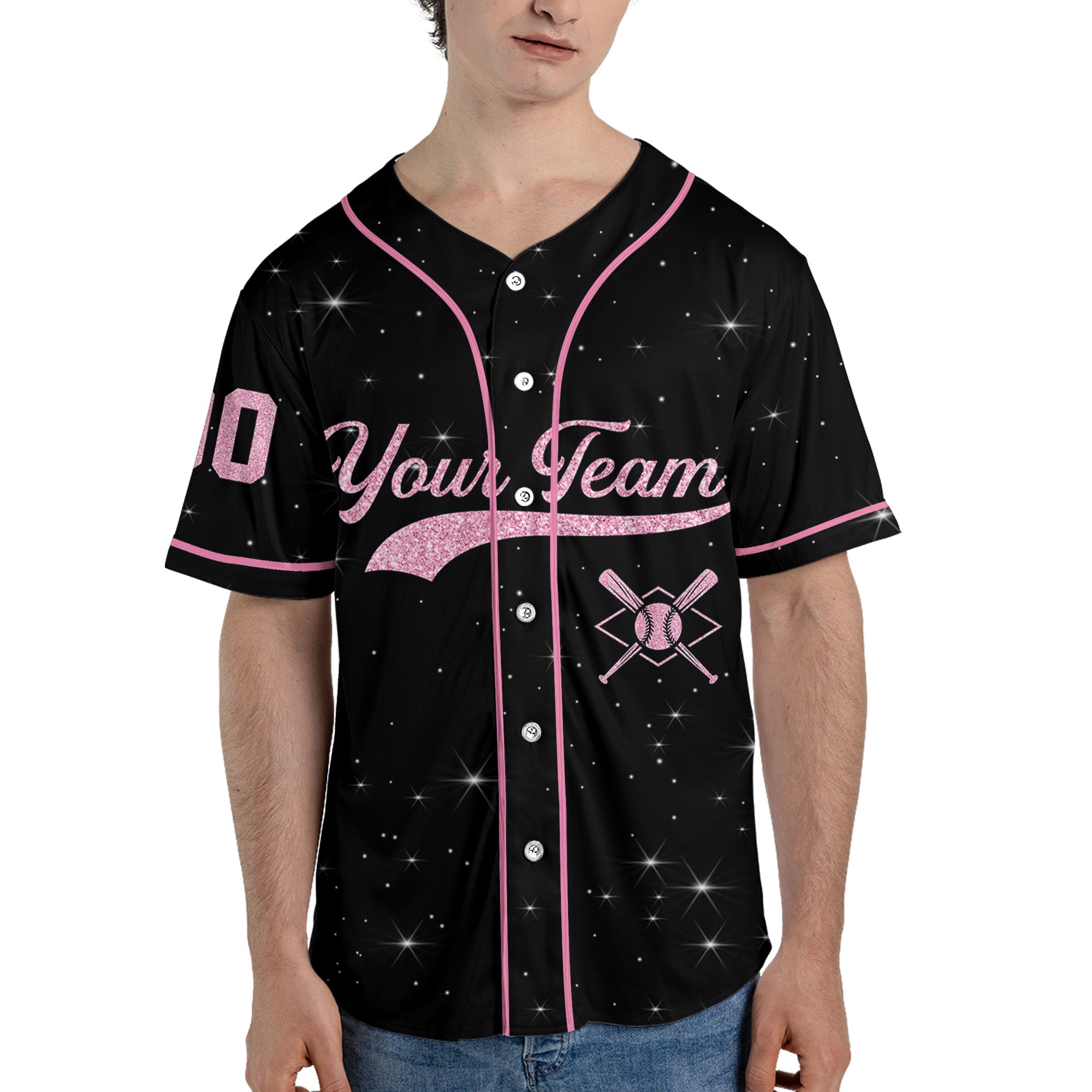 Personalized-Team-Name-Number-Custom-Collection-Pink