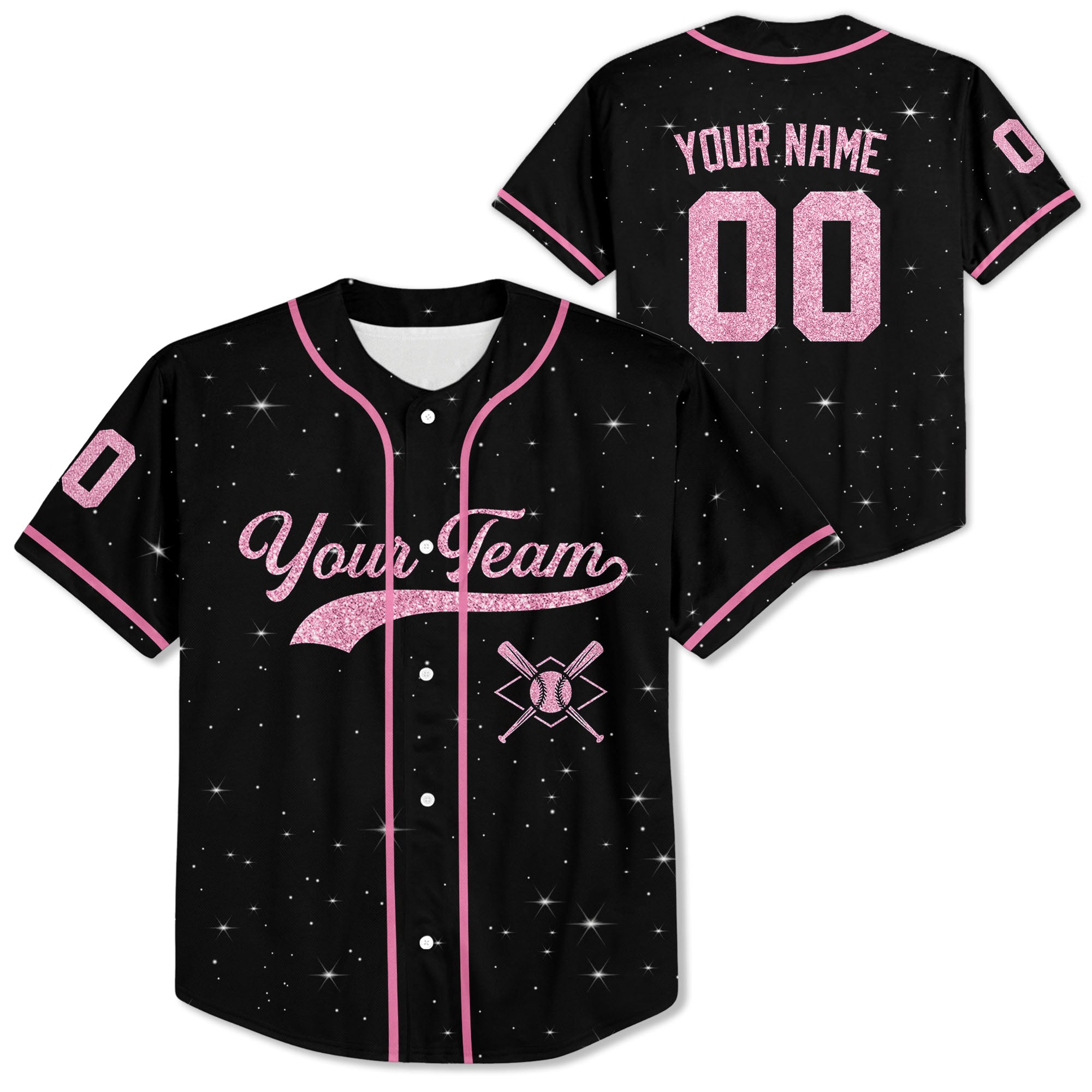 Personalized-Team-Name-Number-Custom-Collection-Pink