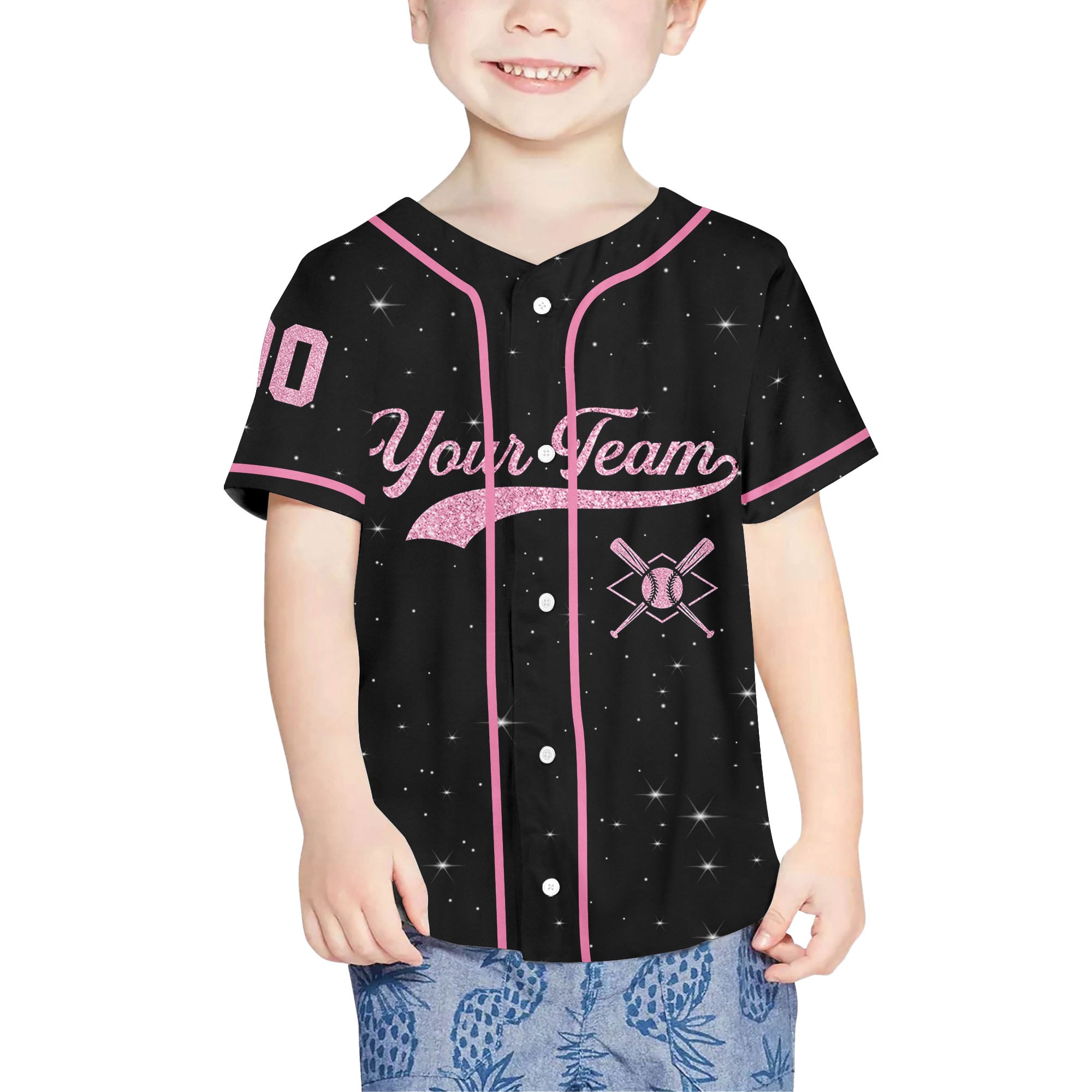 Personalized-Team-Name-Number-Custom-Collection-Pink
