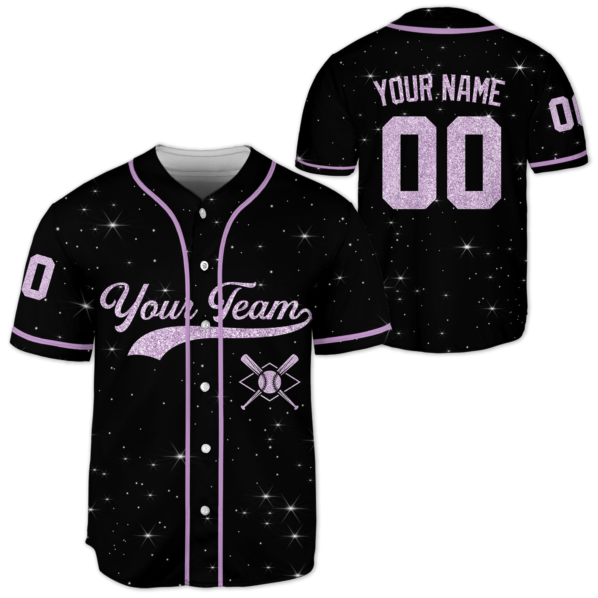 Personalized-Team-Name-Number-Custom-Collection-Purple