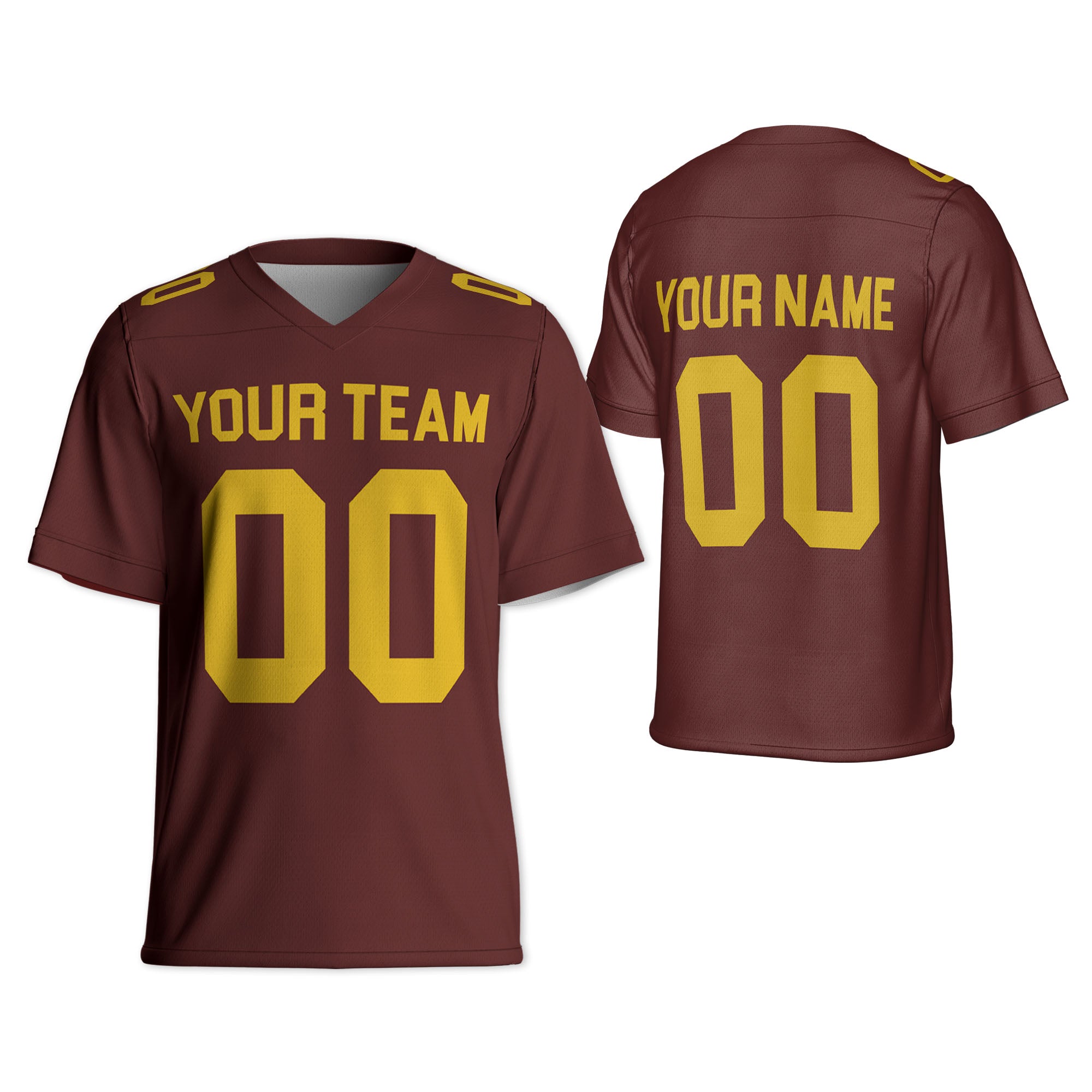 Personalized-Team-Name-Sport-Maroon-Yellow