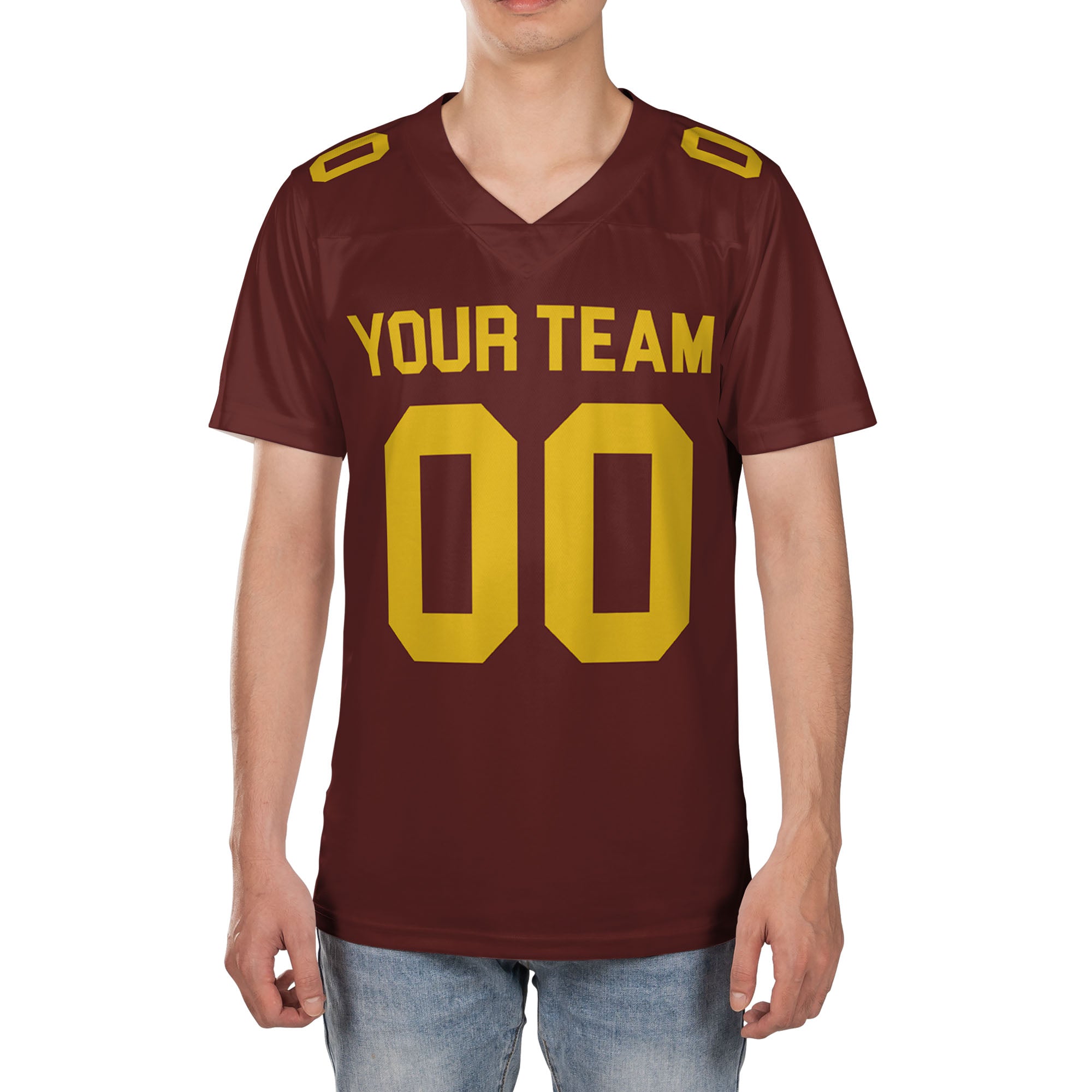 Personalized-Team-Name-Sport-Maroon-Yellow