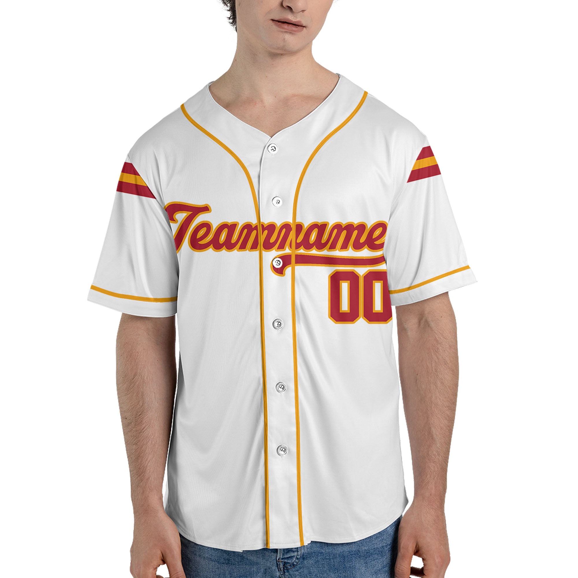 Personalized-Team-Name-Your-Name-Your-Number-Baseball-Jersey-Style-Football-Red-Yellow