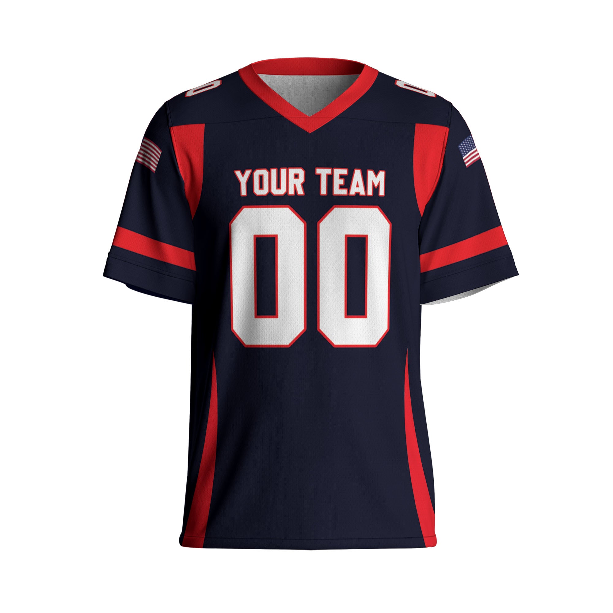personalized-team-super-star-sport-navy-and-red-football-jersey-i3-8764