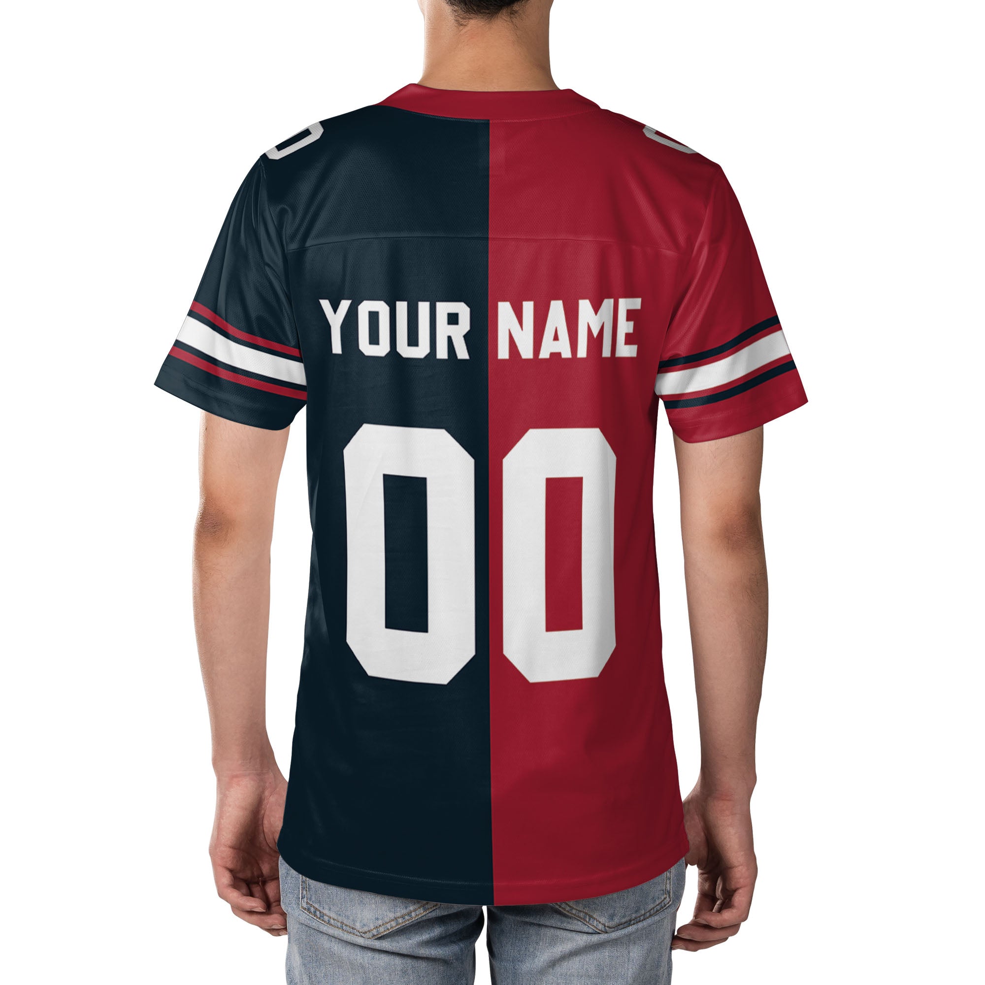 Personalized-Texanes-Jersey-Football-Half-n-Half