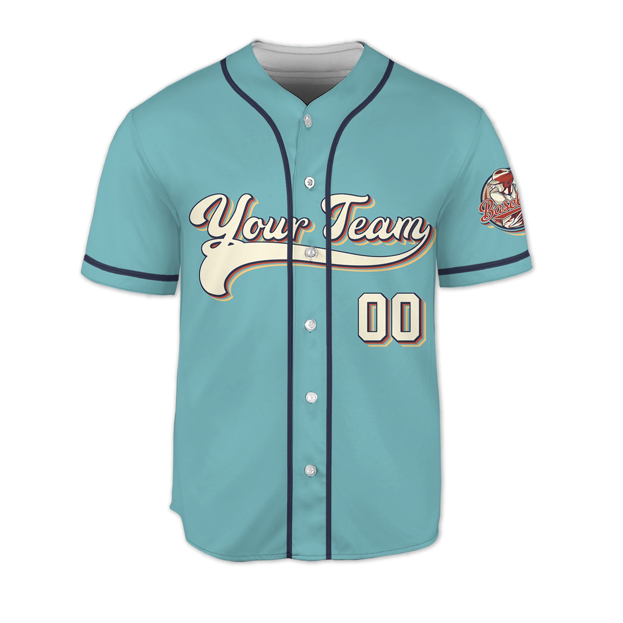 Personalized-Vintage-Team-Name-And-Number-Custom-Collection-Blue