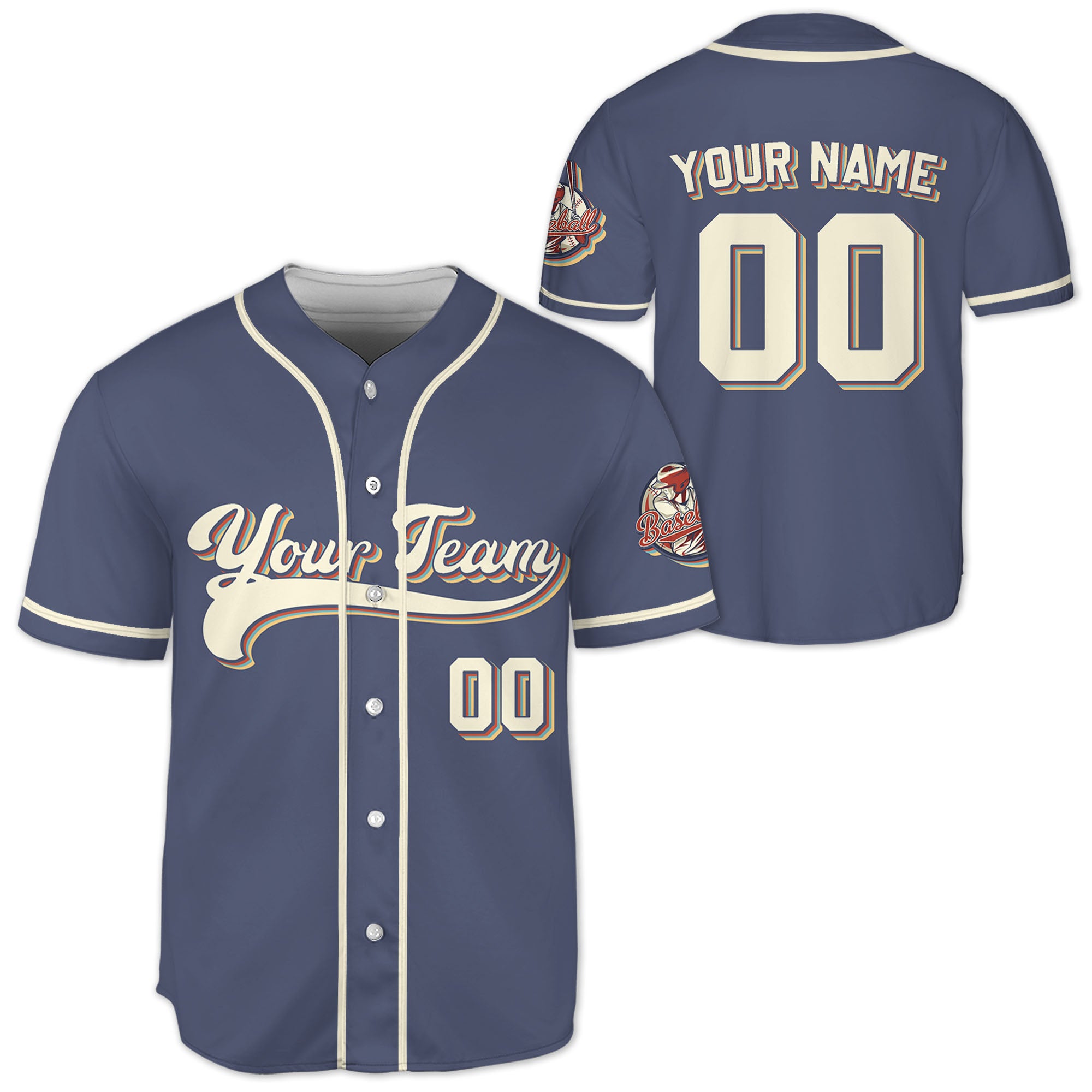 Personalized-Vintage-Team-Name-And-Number-Custom-Collection-Dark-Blue