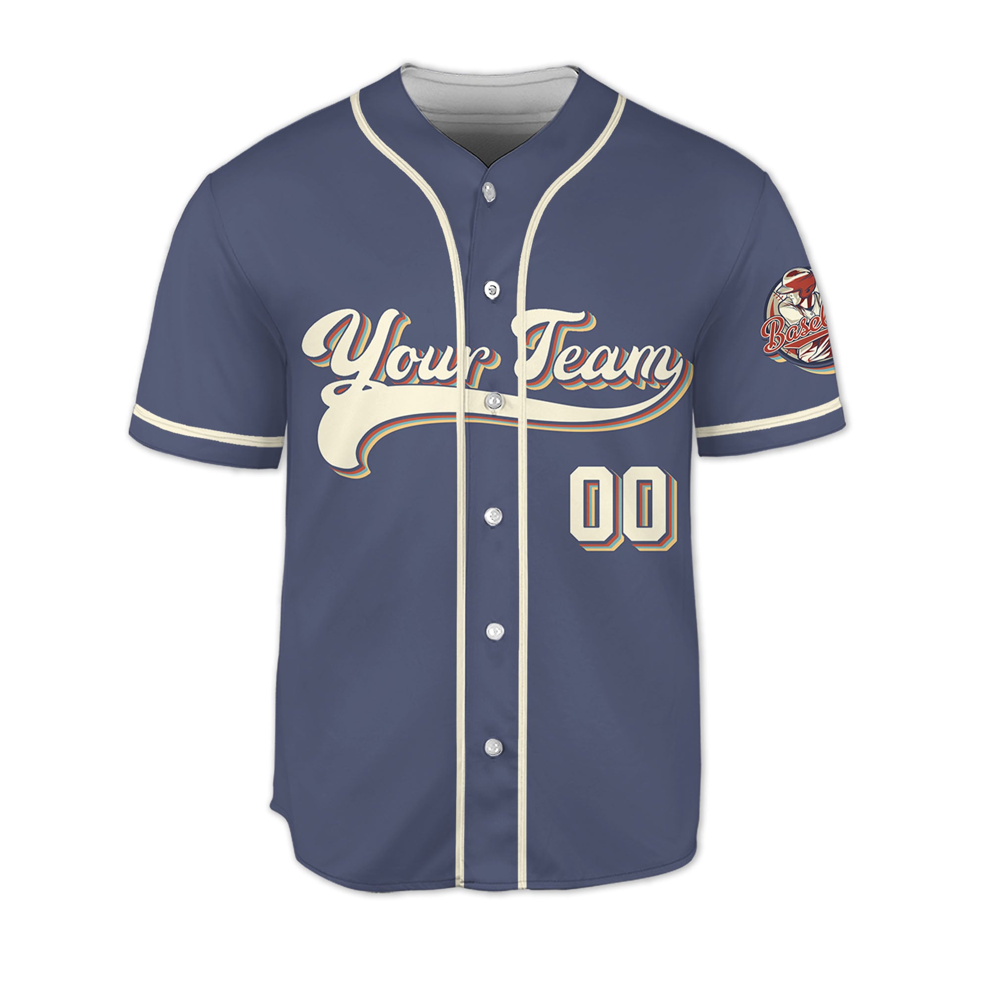 Personalized-Vintage-Team-Name-And-Number-Custom-Collection-Dark-Blue