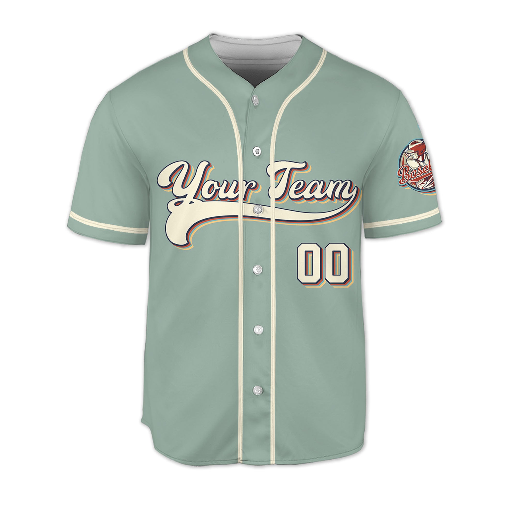 Personalized-Vintage-Team-Name-And-Number-Custom-Collection-Light-Green