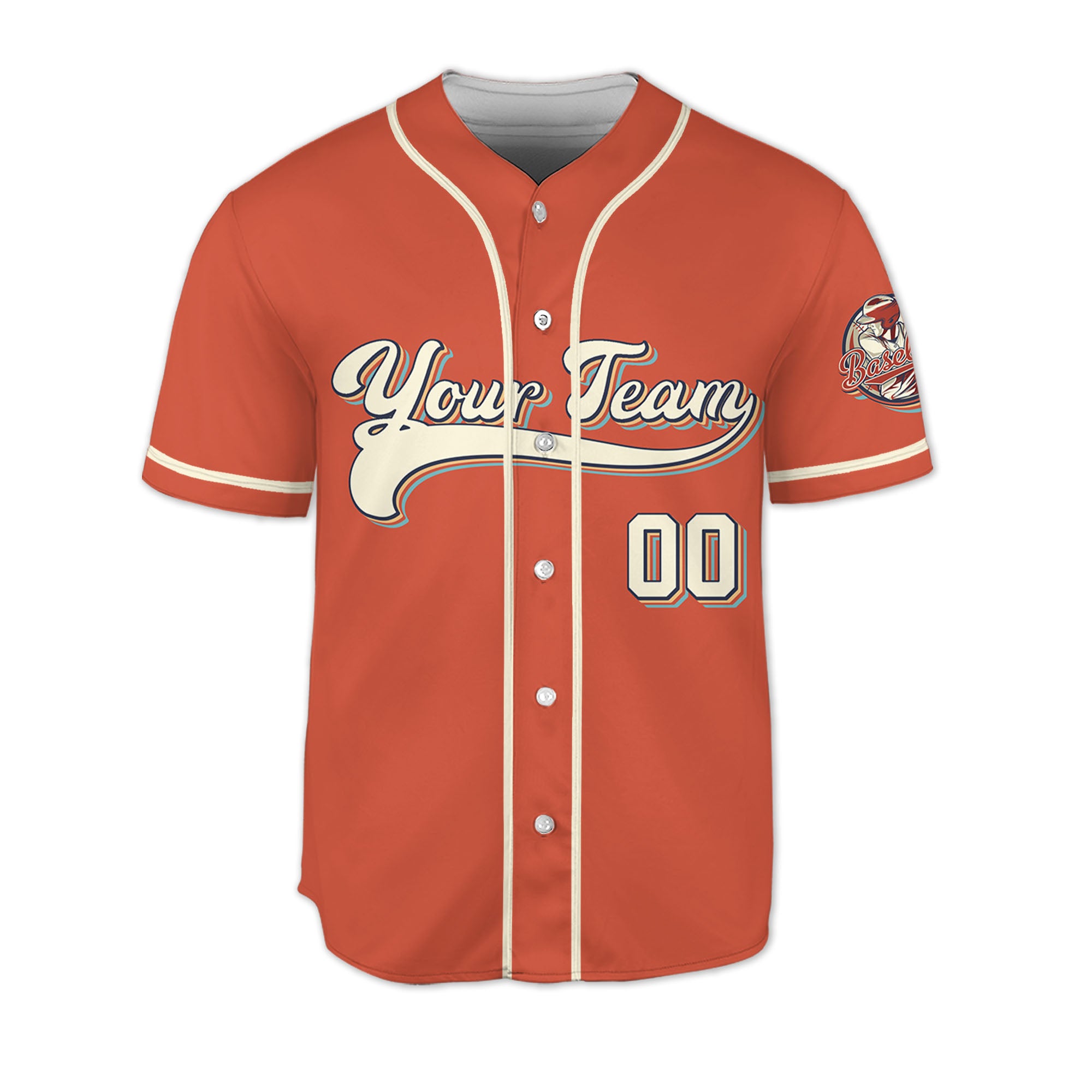 Personalized-Vintage-Team-Name-And-Number-Custom-Collection-Red