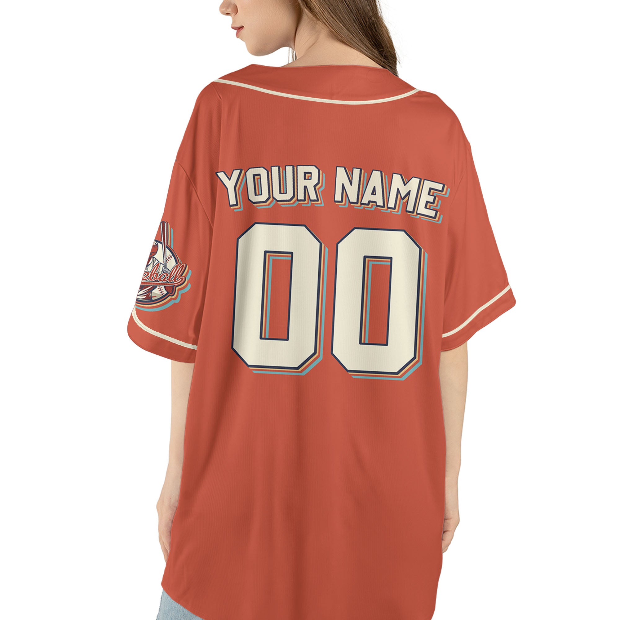 Personalized-Vintage-Team-Name-And-Number-Custom-Collection-Red