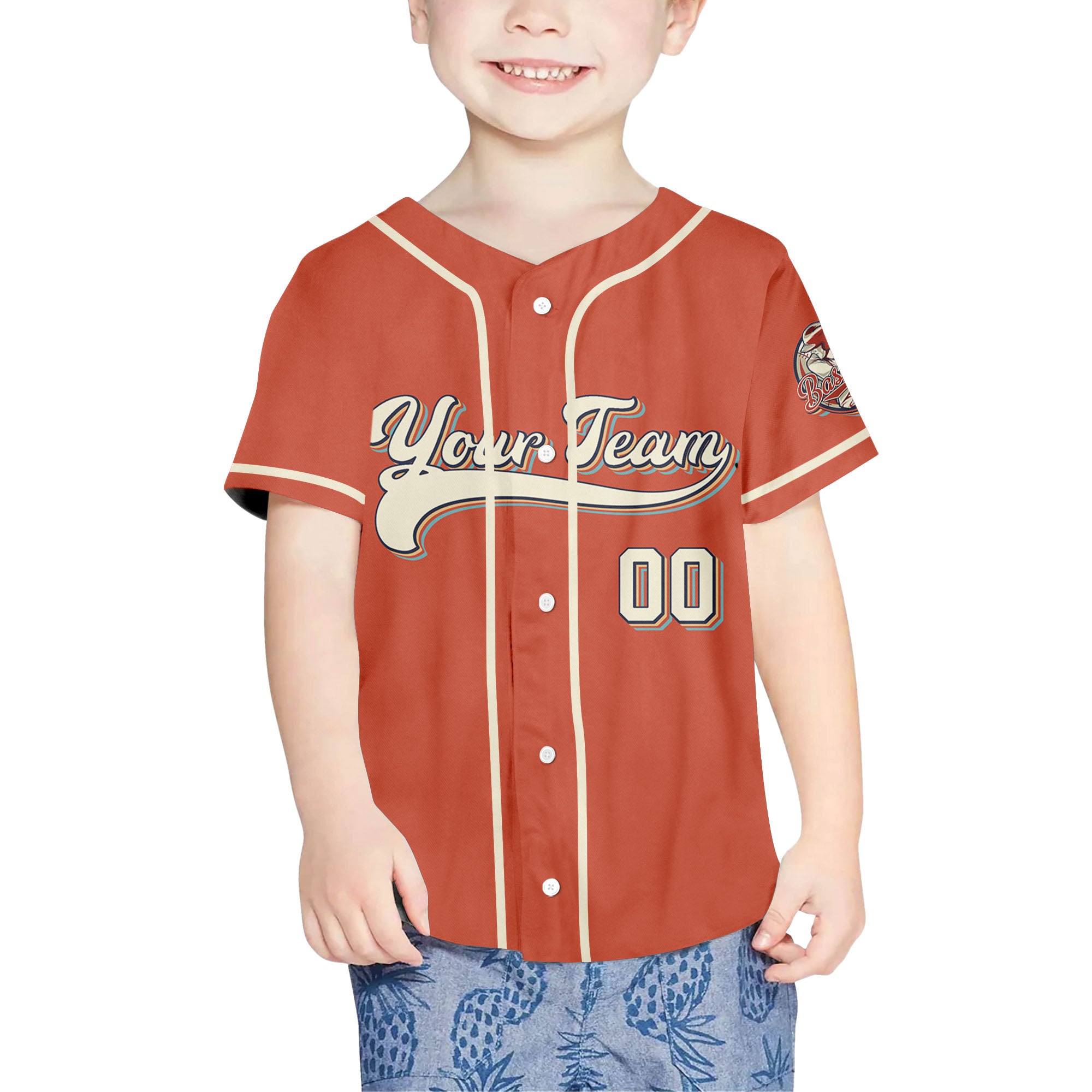 Personalized-Vintage-Team-Name-And-Number-Custom-Collection-Red